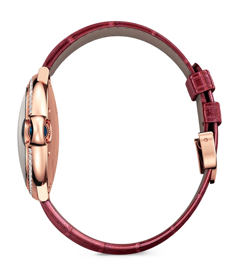 Cartier Rose Gold and Diamond Ballon Bleu de Cartier Watch 36mm Grey Image 5