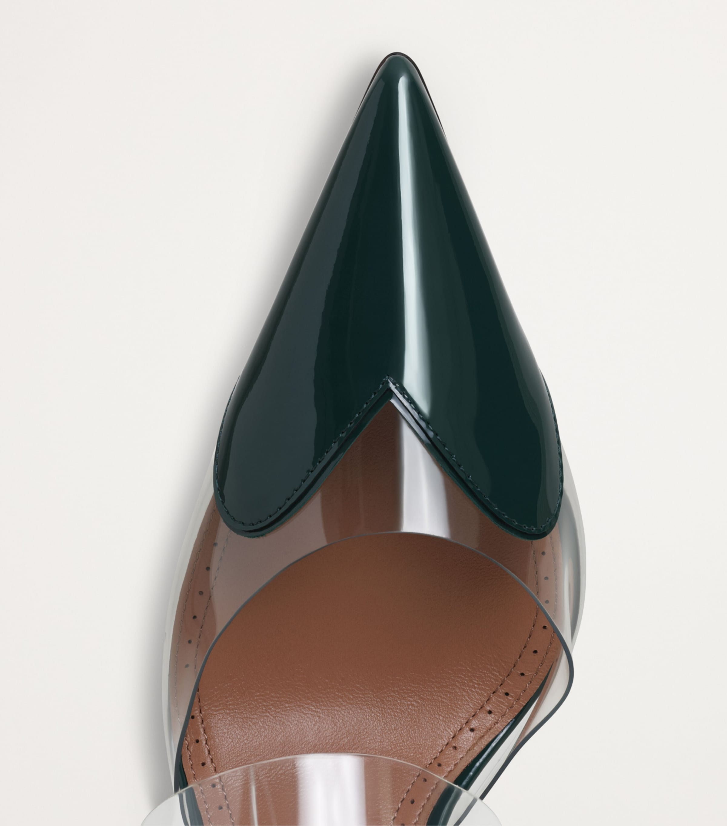 Patent Leather Le Coeur Mules 90 VERT BOUTEILLE Image 4