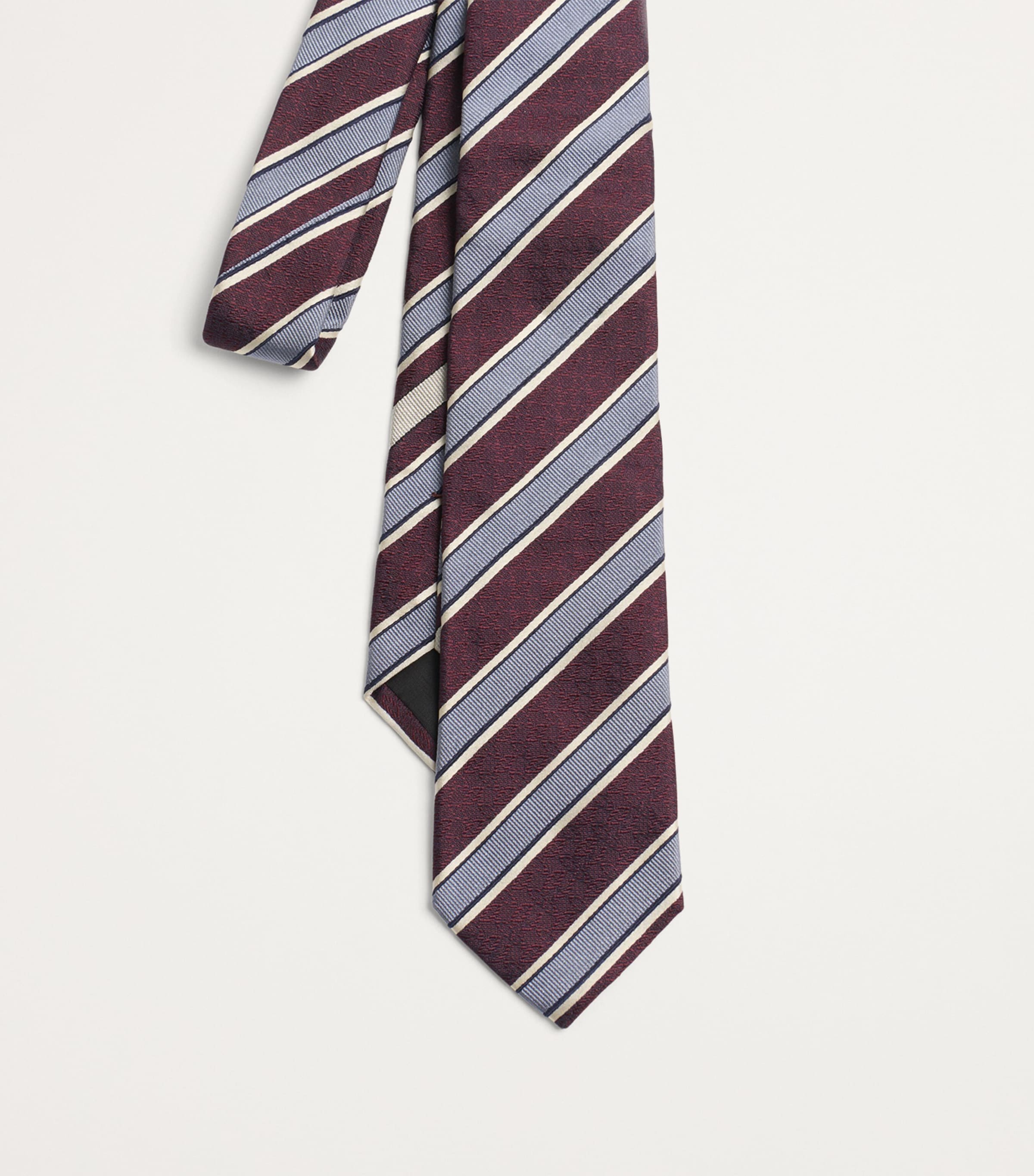 Silk Striped Jacquard Tie QQJ Image 2
