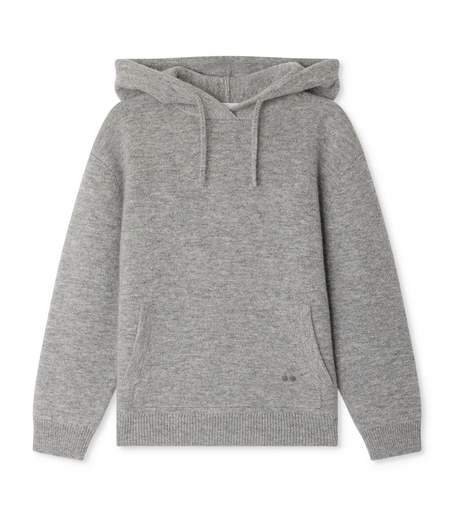 Wool-Cashmere Hoodie (10-14 Years) GRIS CHINE MOYEN Image 1