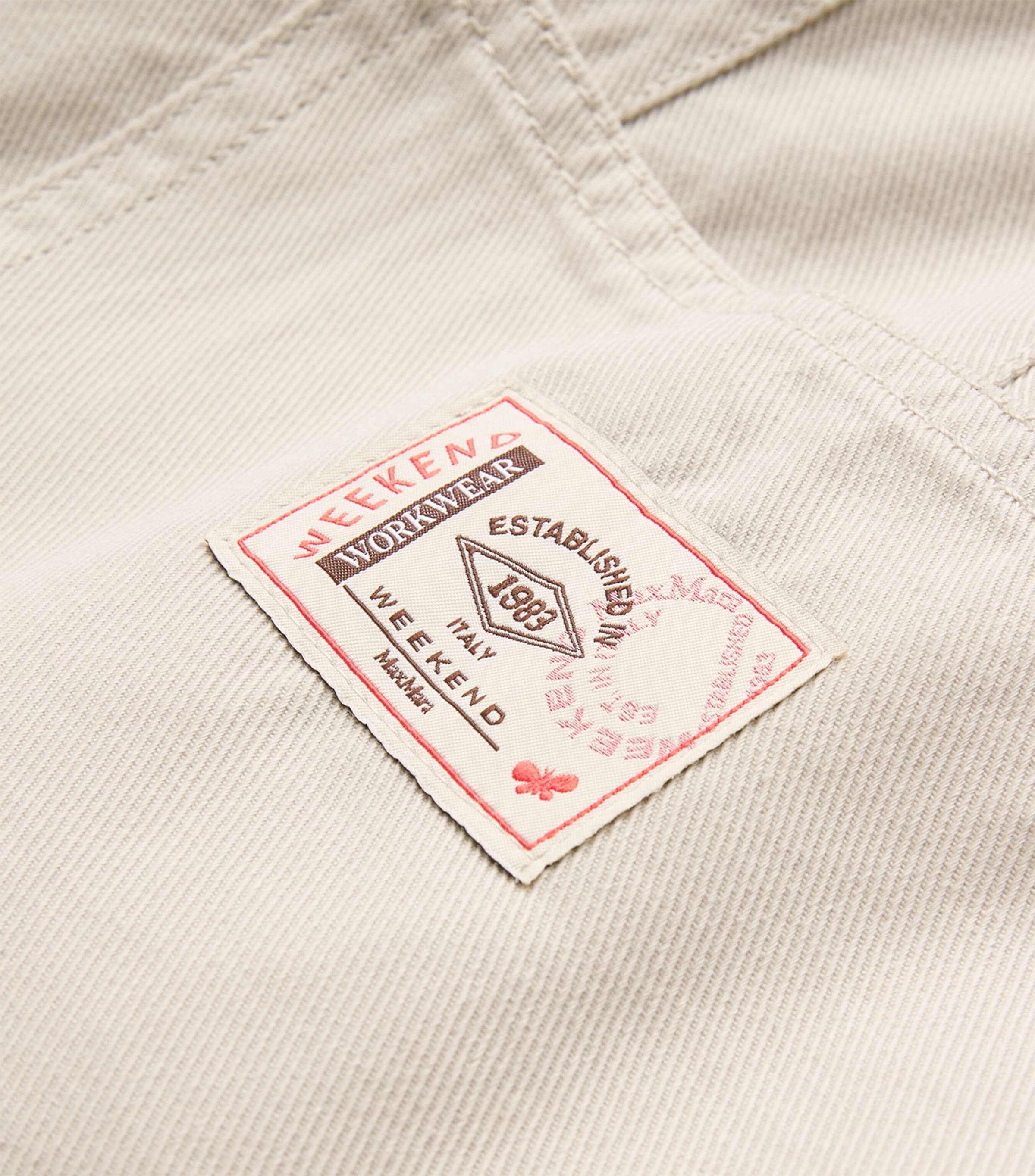 Cotton Cargo Trousers IVORY Image 5