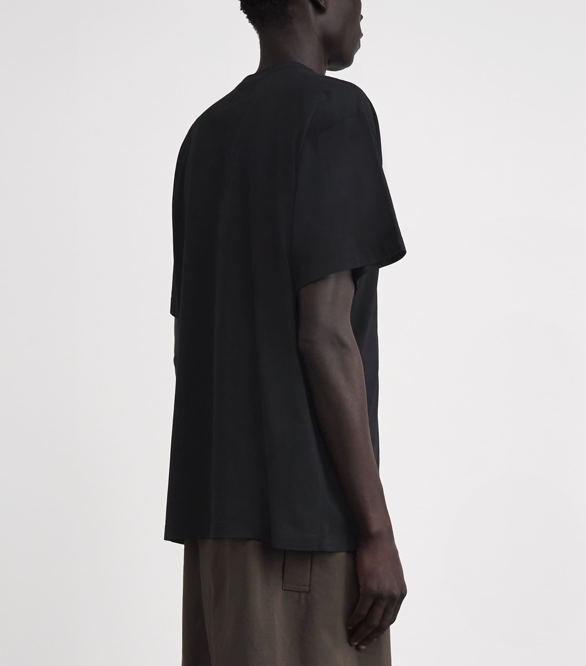 MM6 Maison Margiela Mens Cotton Logo T-Shirt Black Image 5