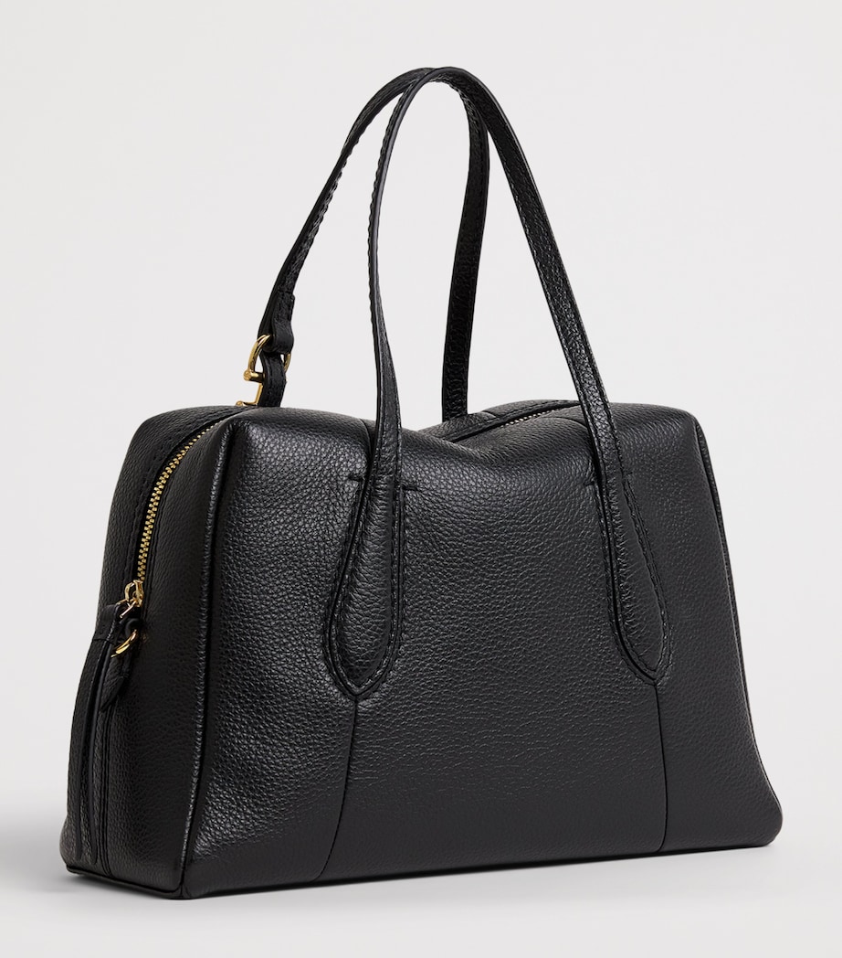 Harrods Small Leather Wren Shoulder Bag Black Image 3