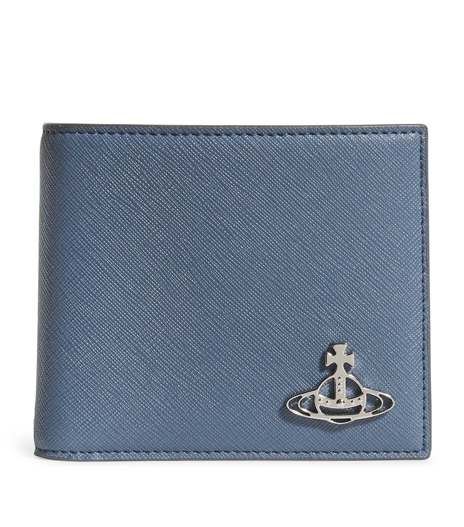 Saffiano Leather Bifold Wallet K406 DENIM BLUE Image 1