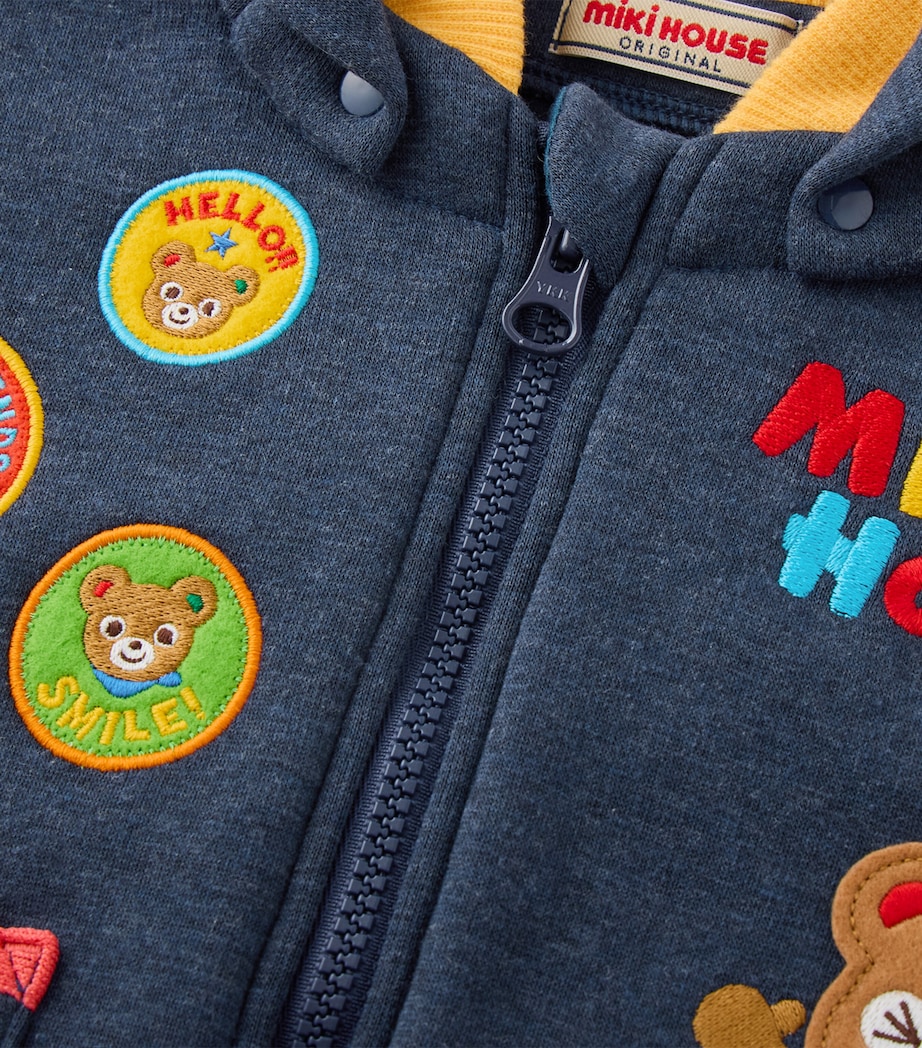 Miki House Appliqué Hooded Bomber Jacket (12 Months-7 Years) Image 4