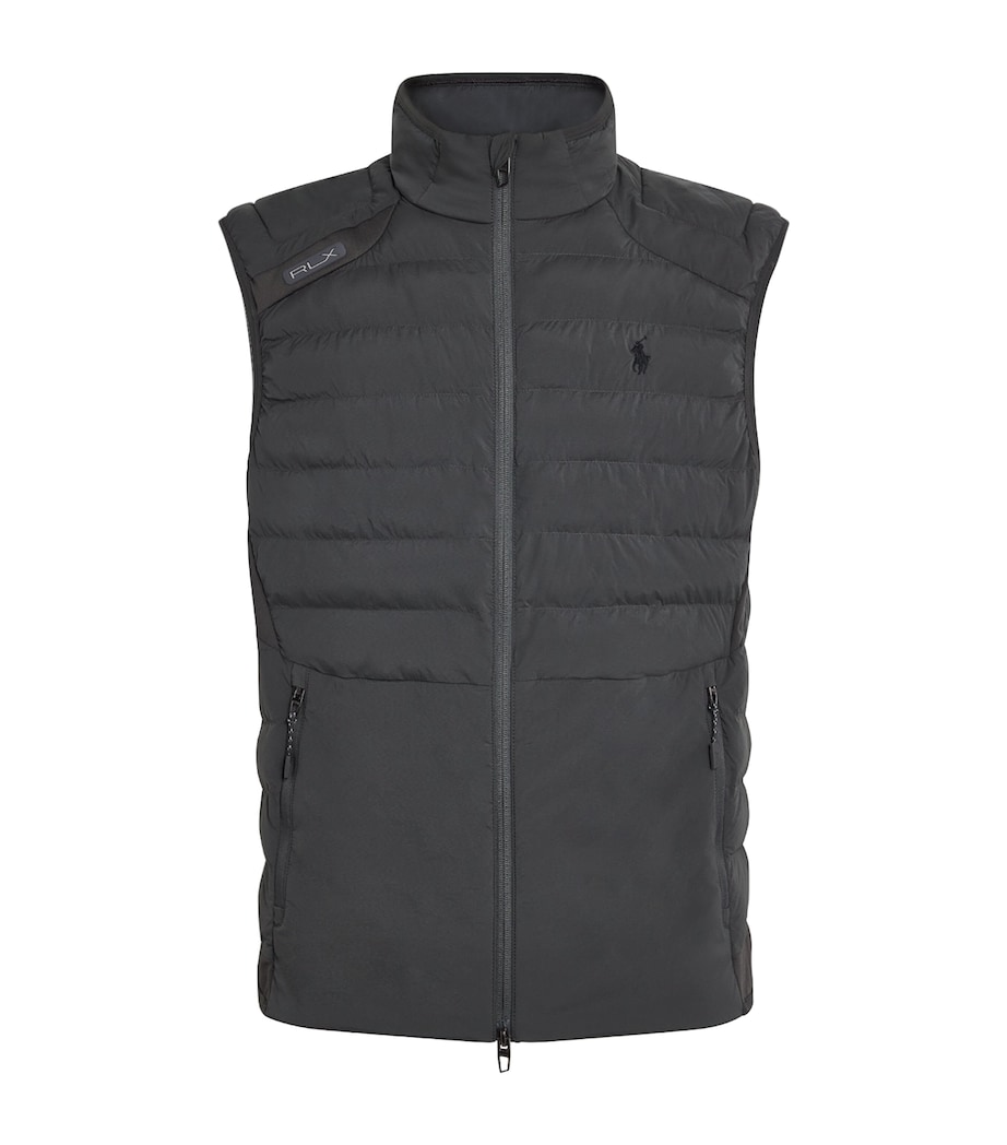 Quilted Polo Pony Gilet CHARCOAL GREY Image 1