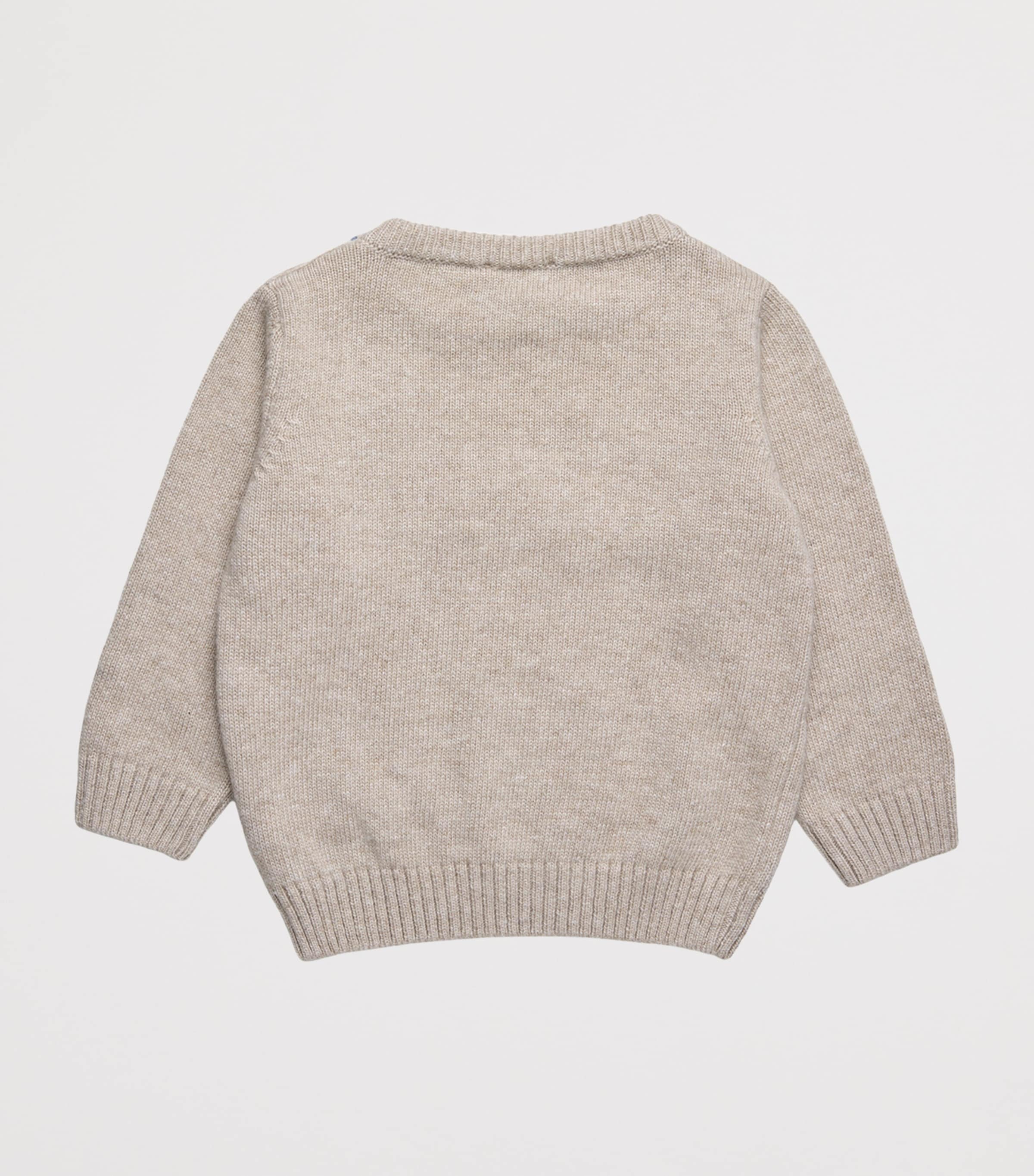 Trotters Sebastian Car Sweater (3-24 Months) Oatmeal Image 2