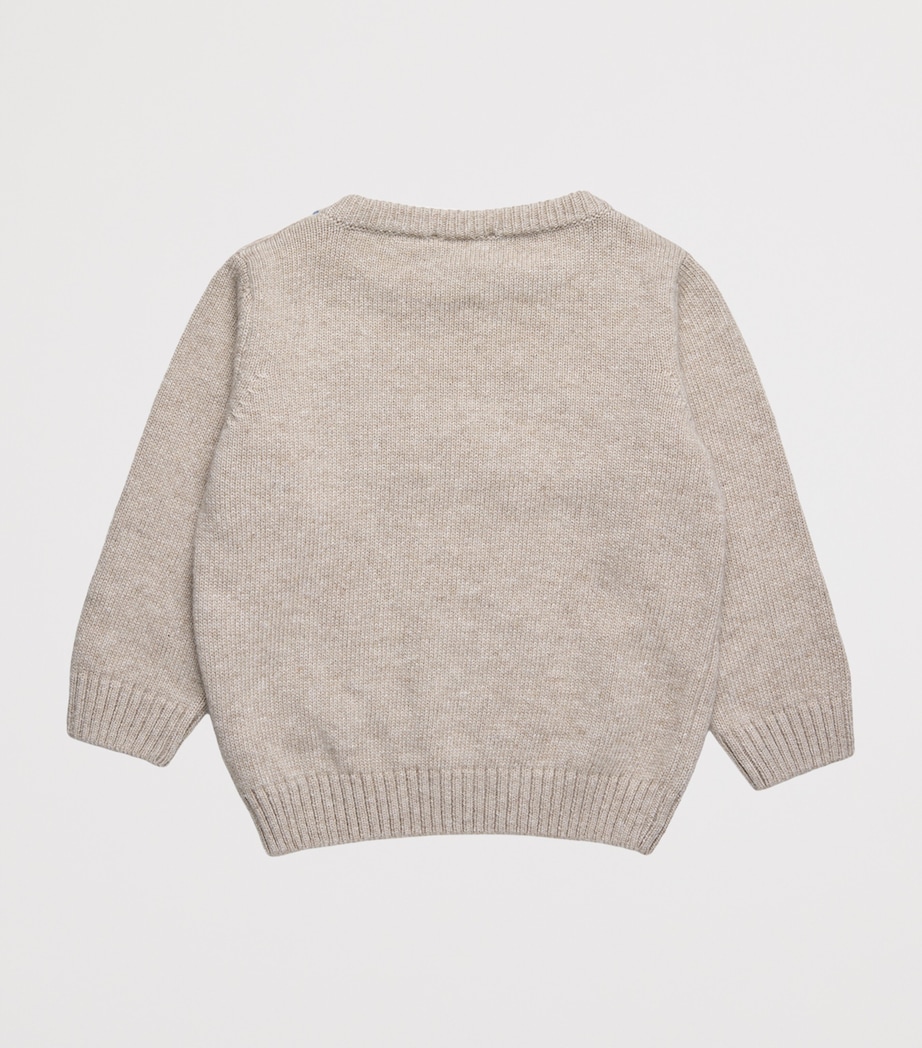 Sebastian Car Sweater (3-24 Months) OATMEAL Image 2