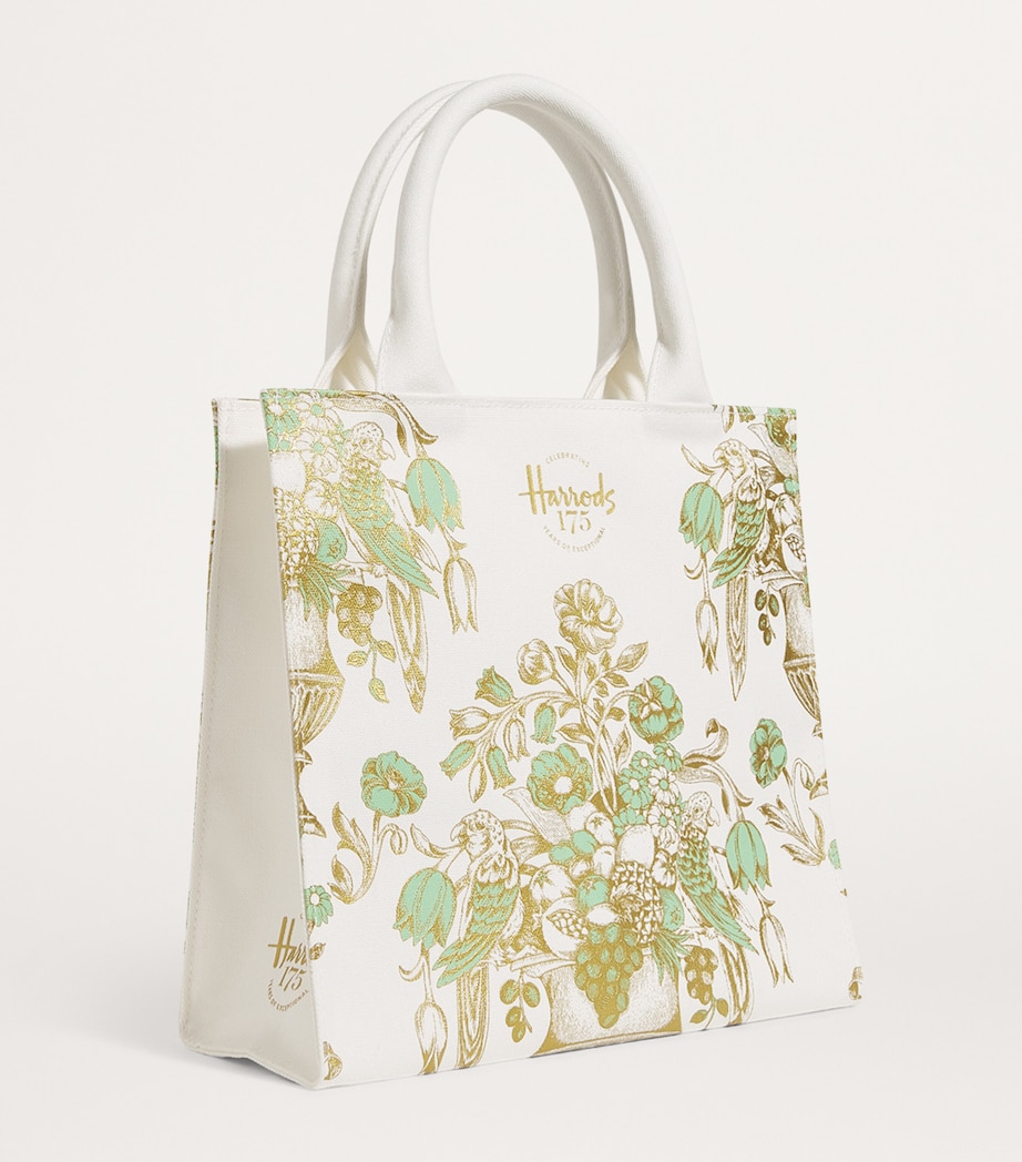 Harrods 175 Anniversary Edition Small Tote Bag Ivory Image 3