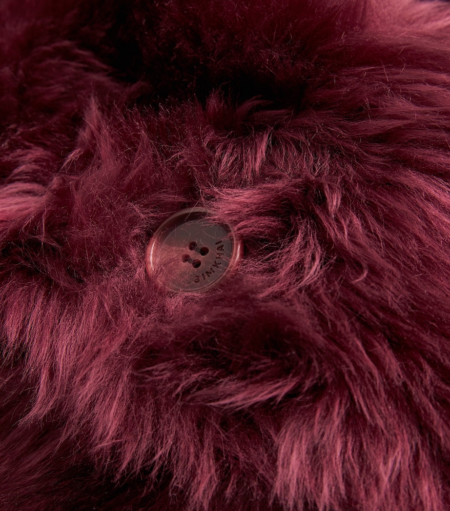 Shearling Natasha Jacket CRANBERRY Image 5