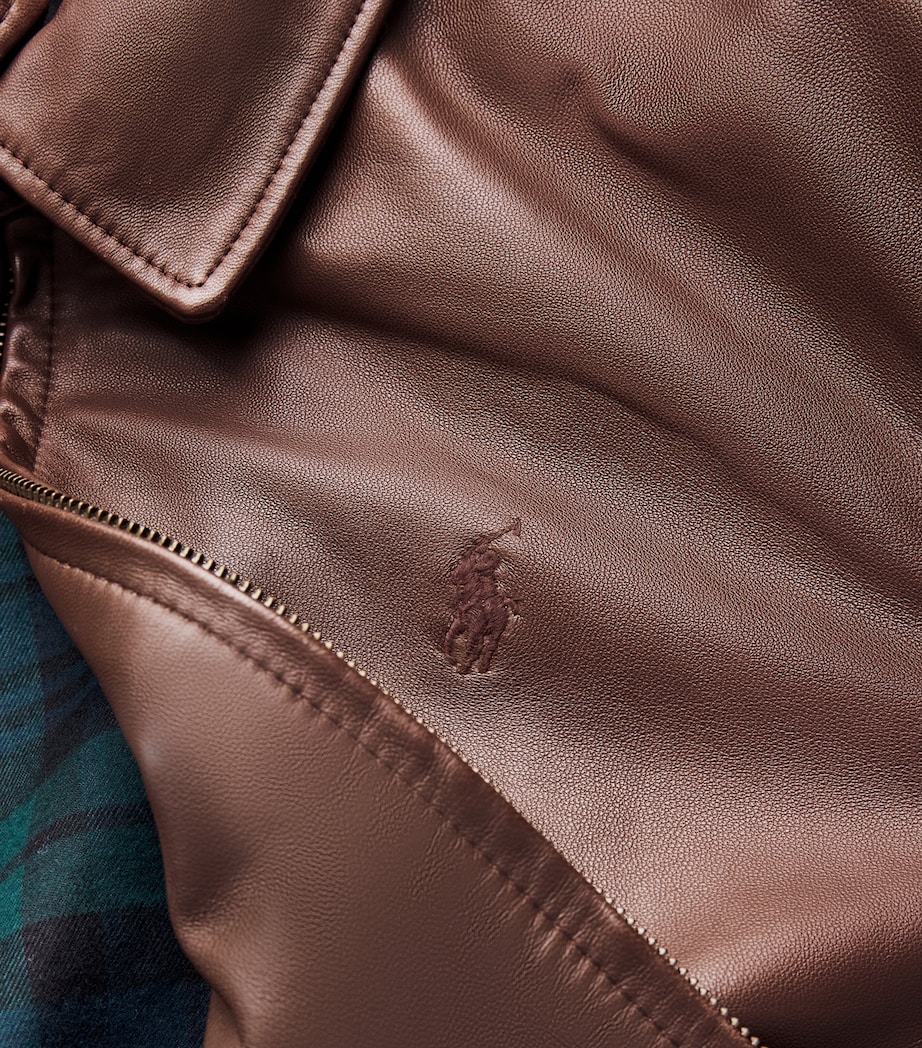Leather Jacket BROWN Image 5