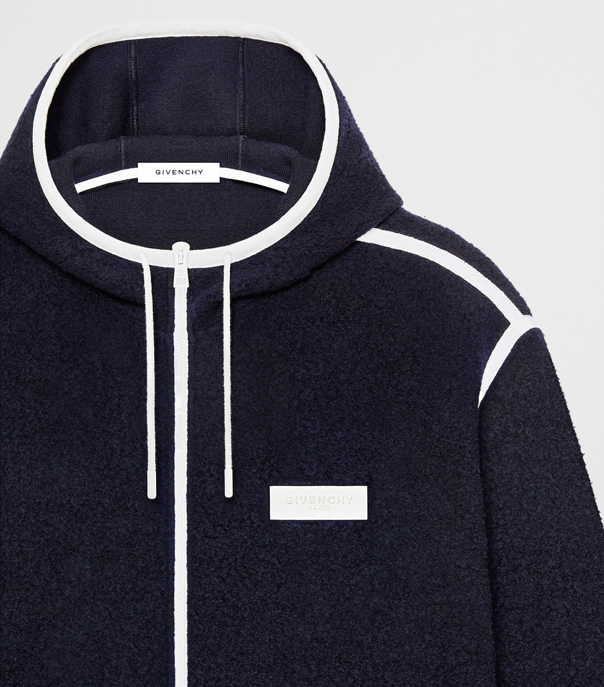 Givenchy Mens Wool Zip-Up Hoodie Image 4
