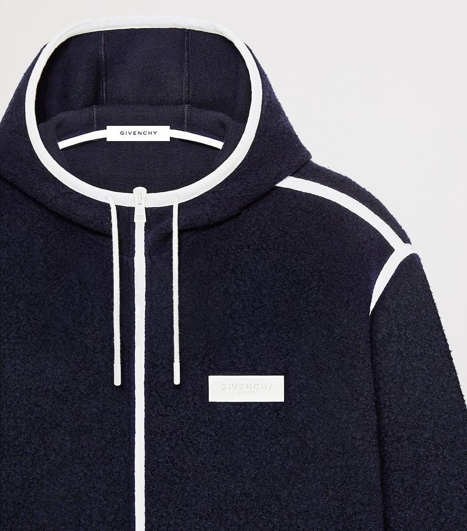 Givenchy Mens Wool Zip-Up Hoodie Image 4