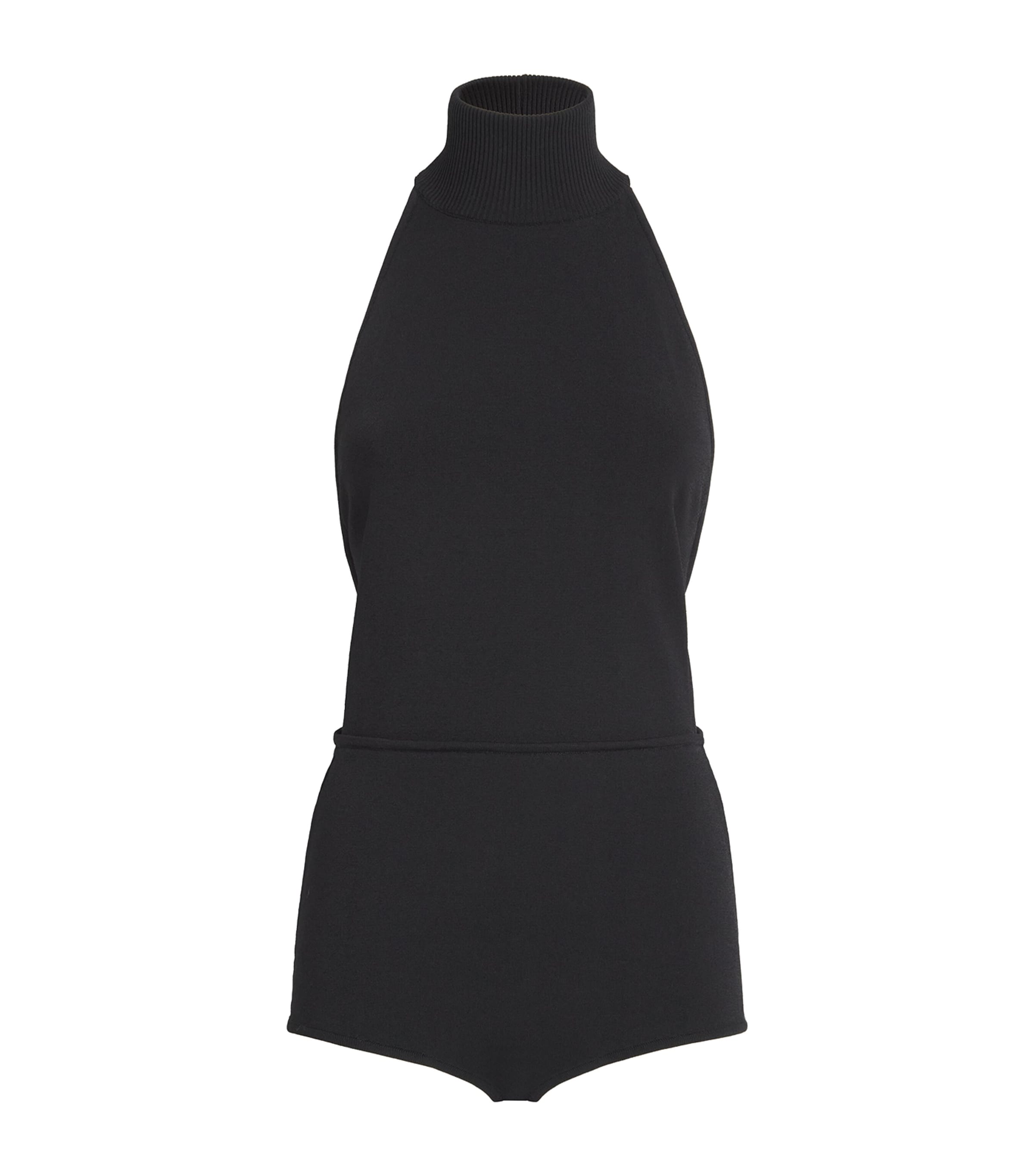 Shop Max Mara Backless Sweater Top In Black