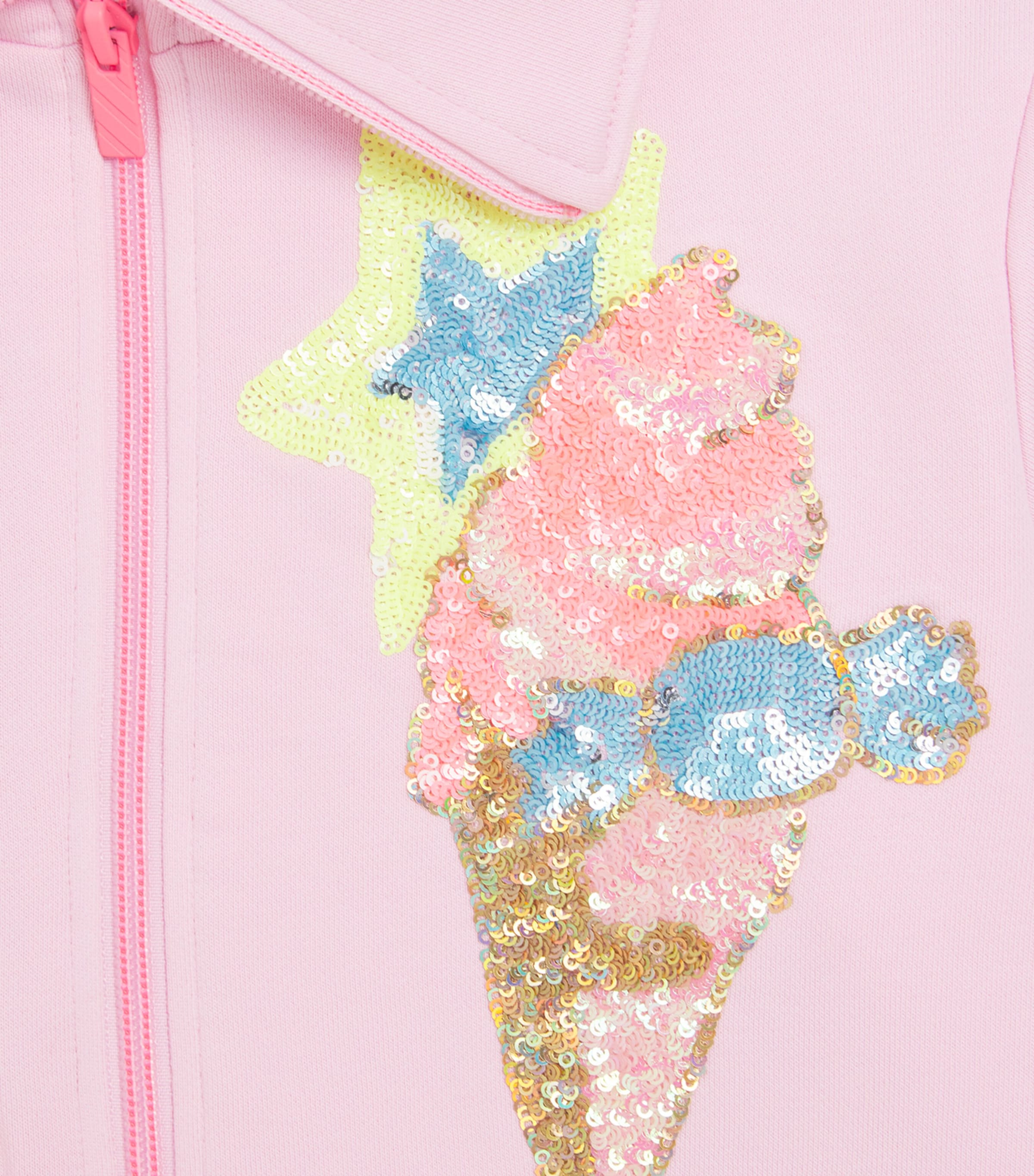 Sequinned Zip-Up Sweatshirt (2-12 Years) 46NNOSEGAY Image 3