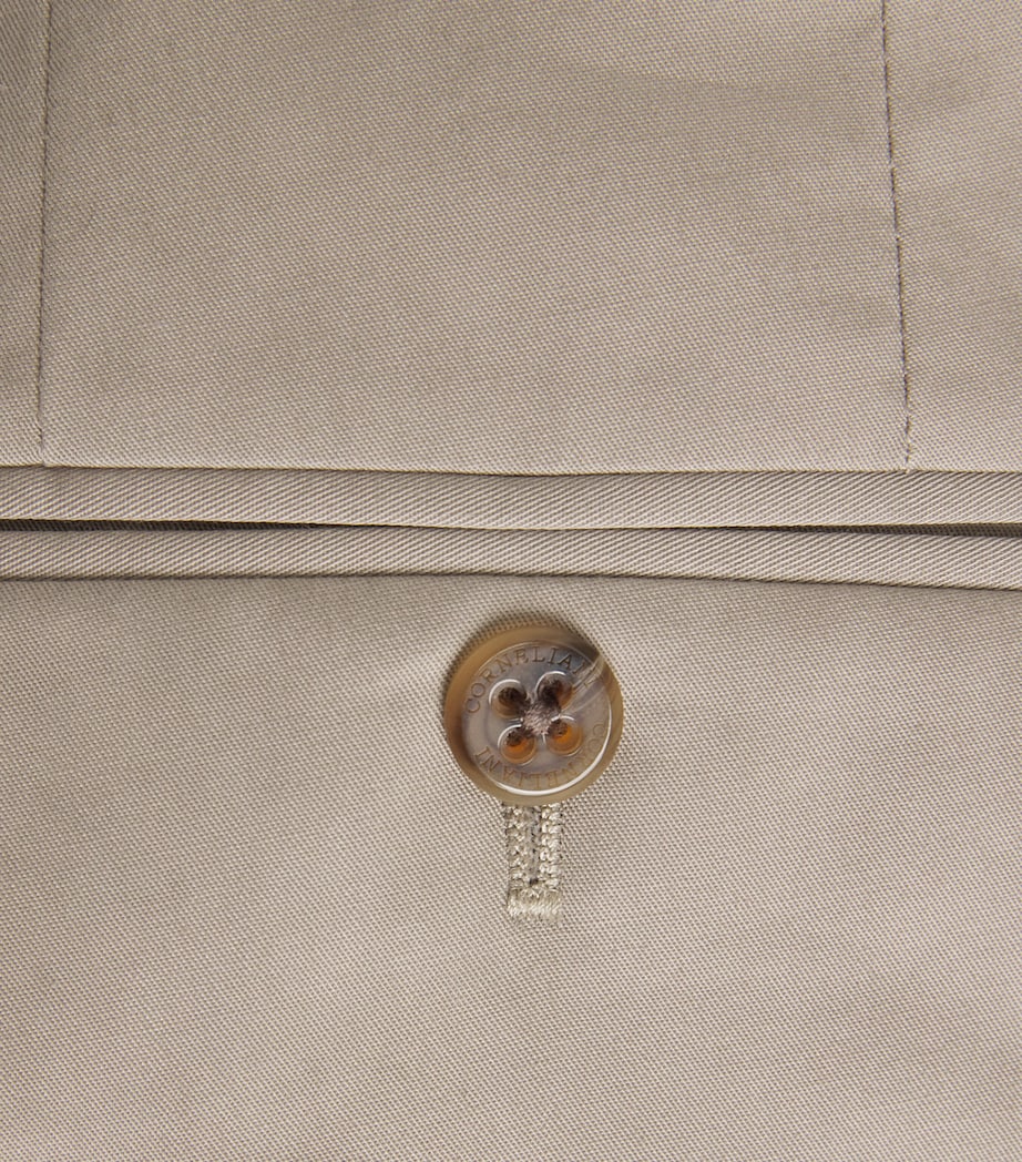 Stretch-Cotton Tailored Trousers 029 NATURAL / BEIGE Image 5