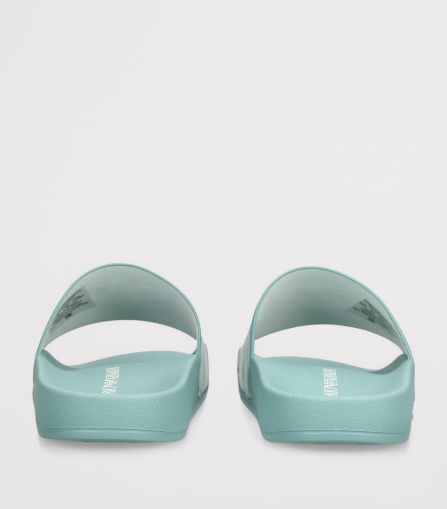 Giorgio Armani Logo Slides Teal Image 2