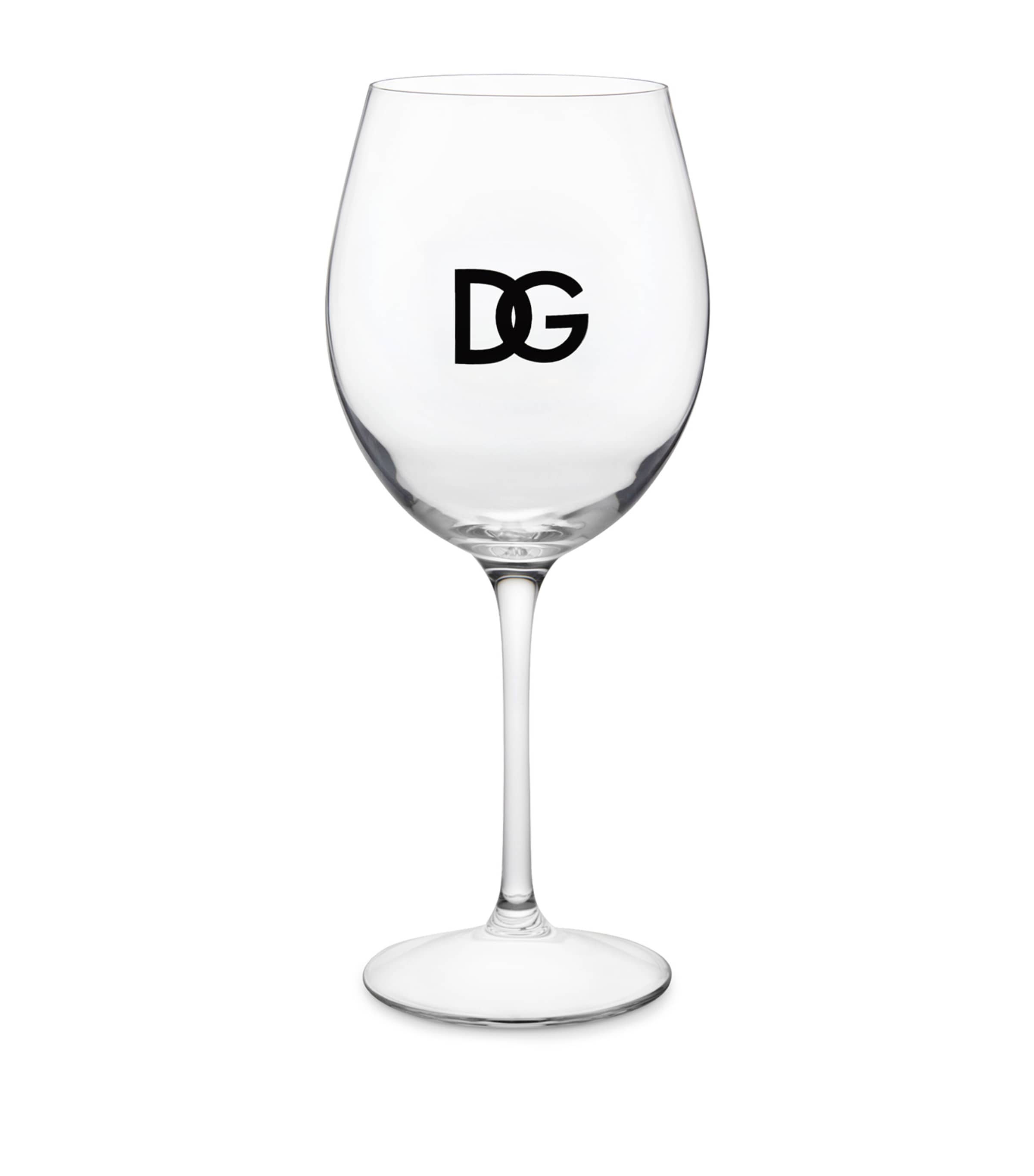 Set of 2 DG Millennials Logo Wine Glasses U0058 TRASPARENTE/DG Image 2