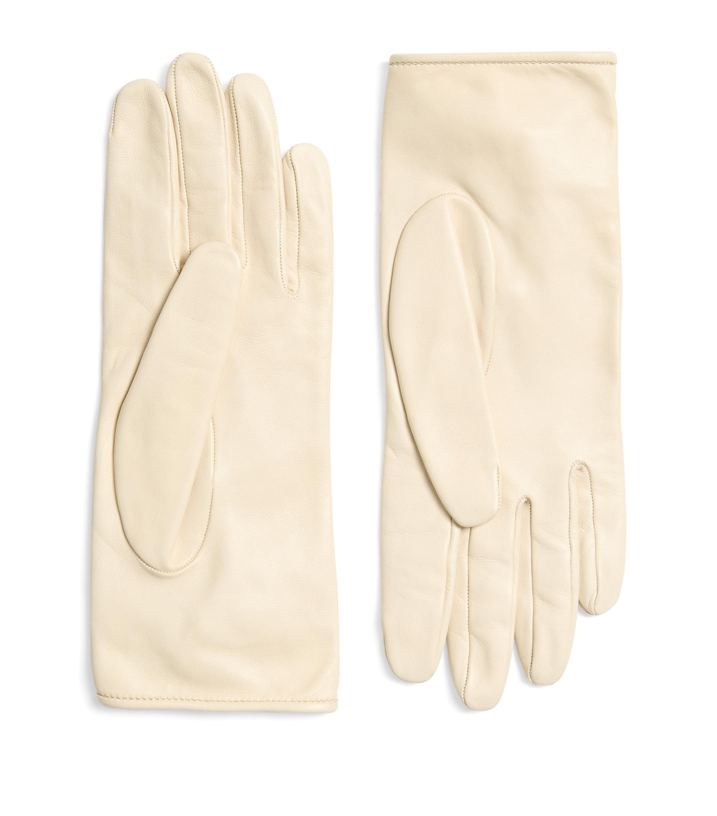 Valentino Garavani Leather VLogo Signature Gloves Cbr Image 1