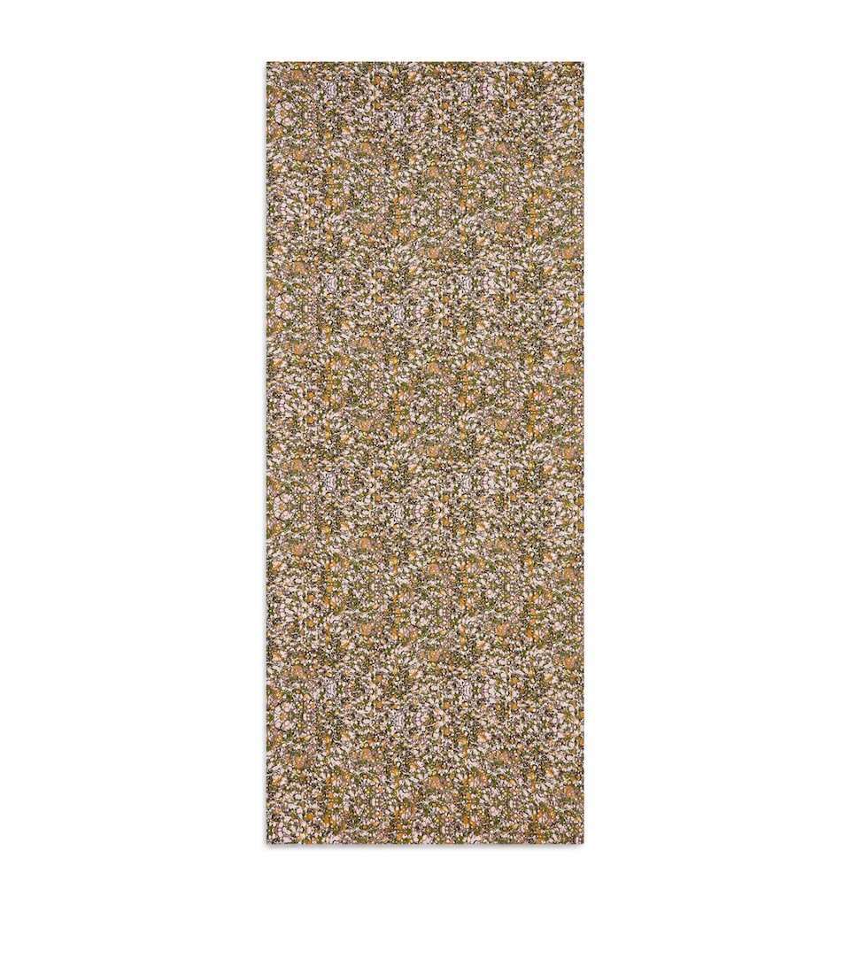 Summerill & Bishop Linen Marble Tablecloth (165cm x 380cm) Green, Pink, Orange