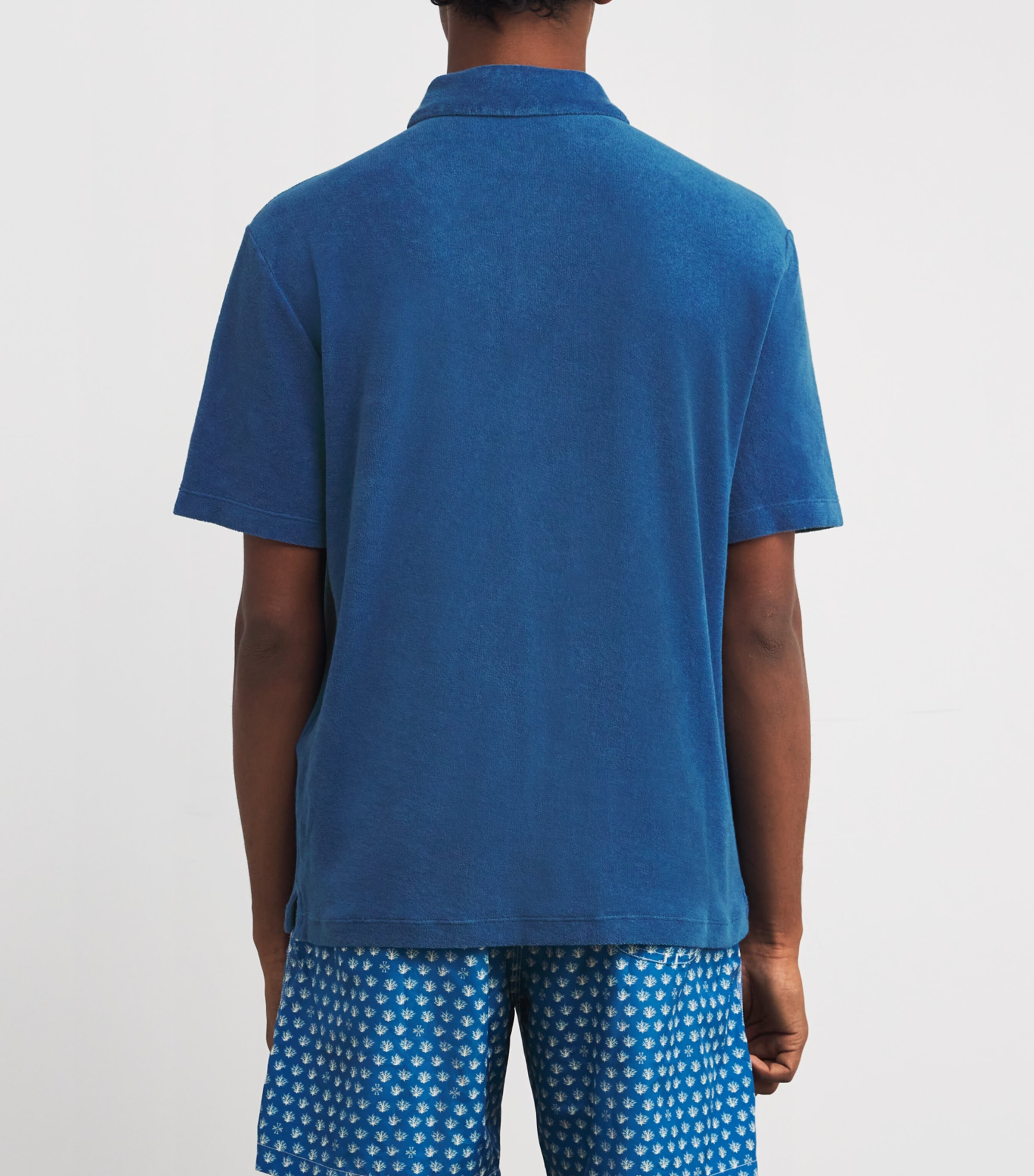 JACOB COHËN Mens Cotton Towel Short-Sleeve Shirt Image 4