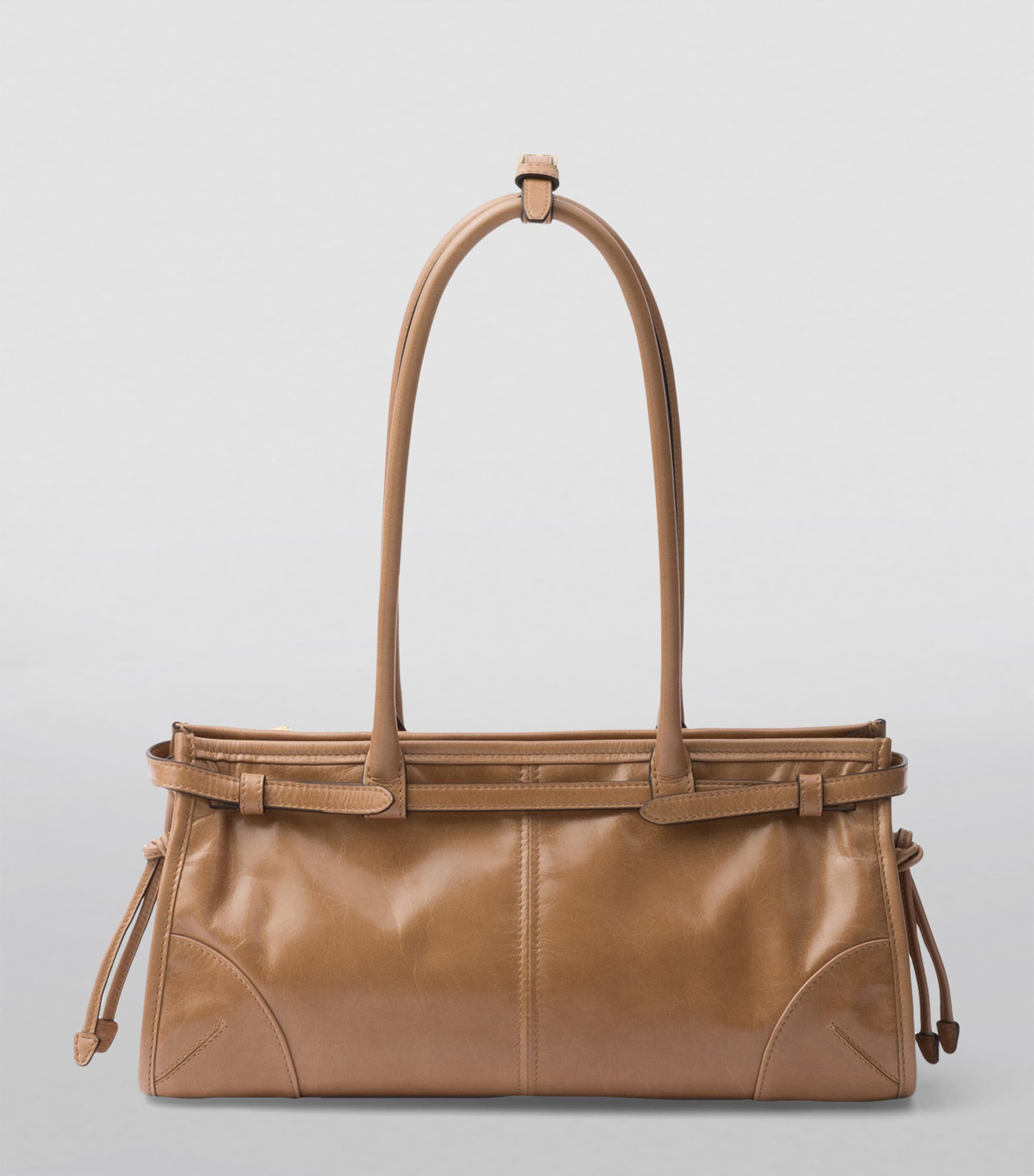 Medium Leather Top-Handle Bag F0LT6 Image 3