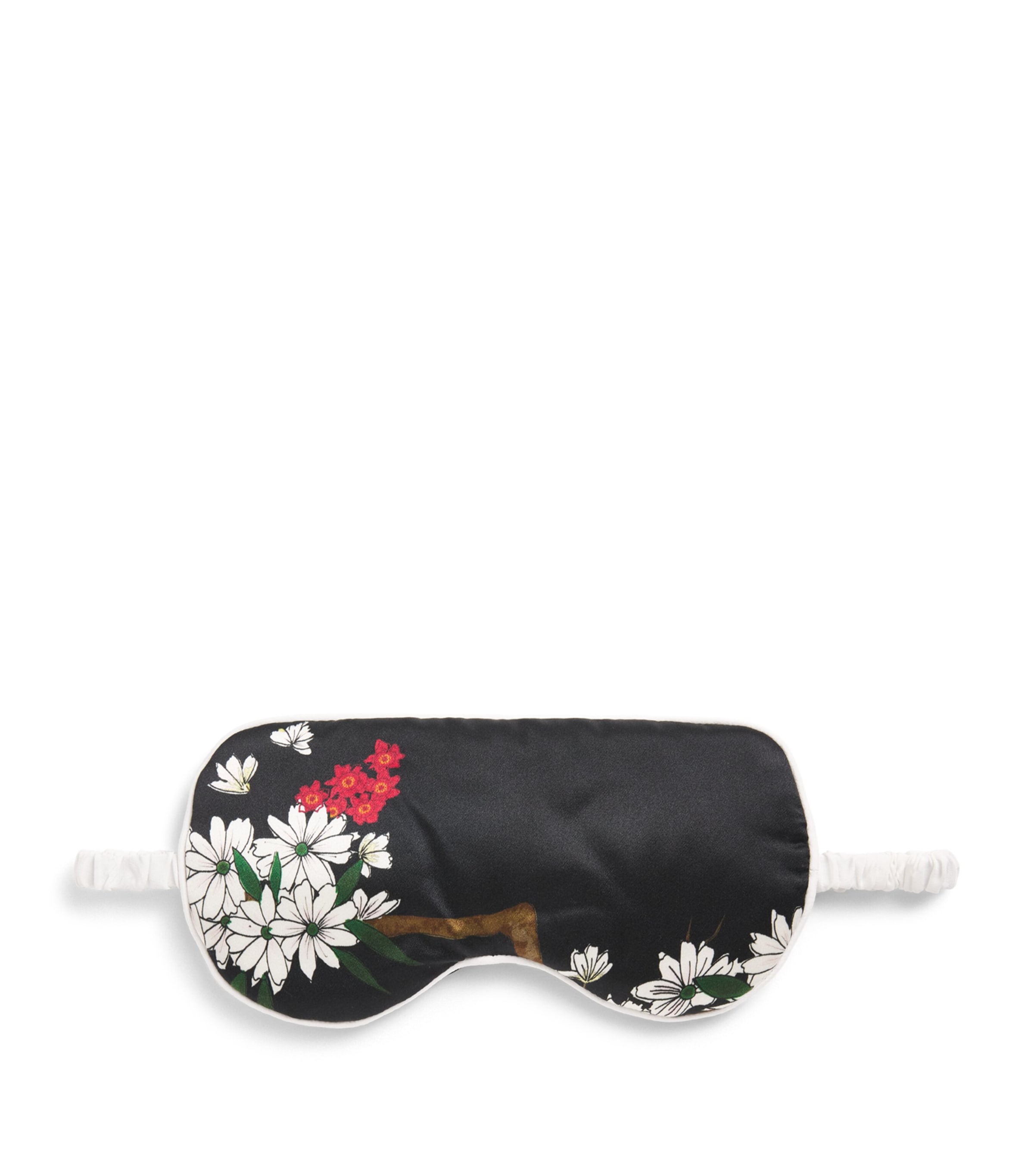 Olivia von Halle Womens OVH EYE MASK AUDREY BLACK FLORAL. Rene Image 1