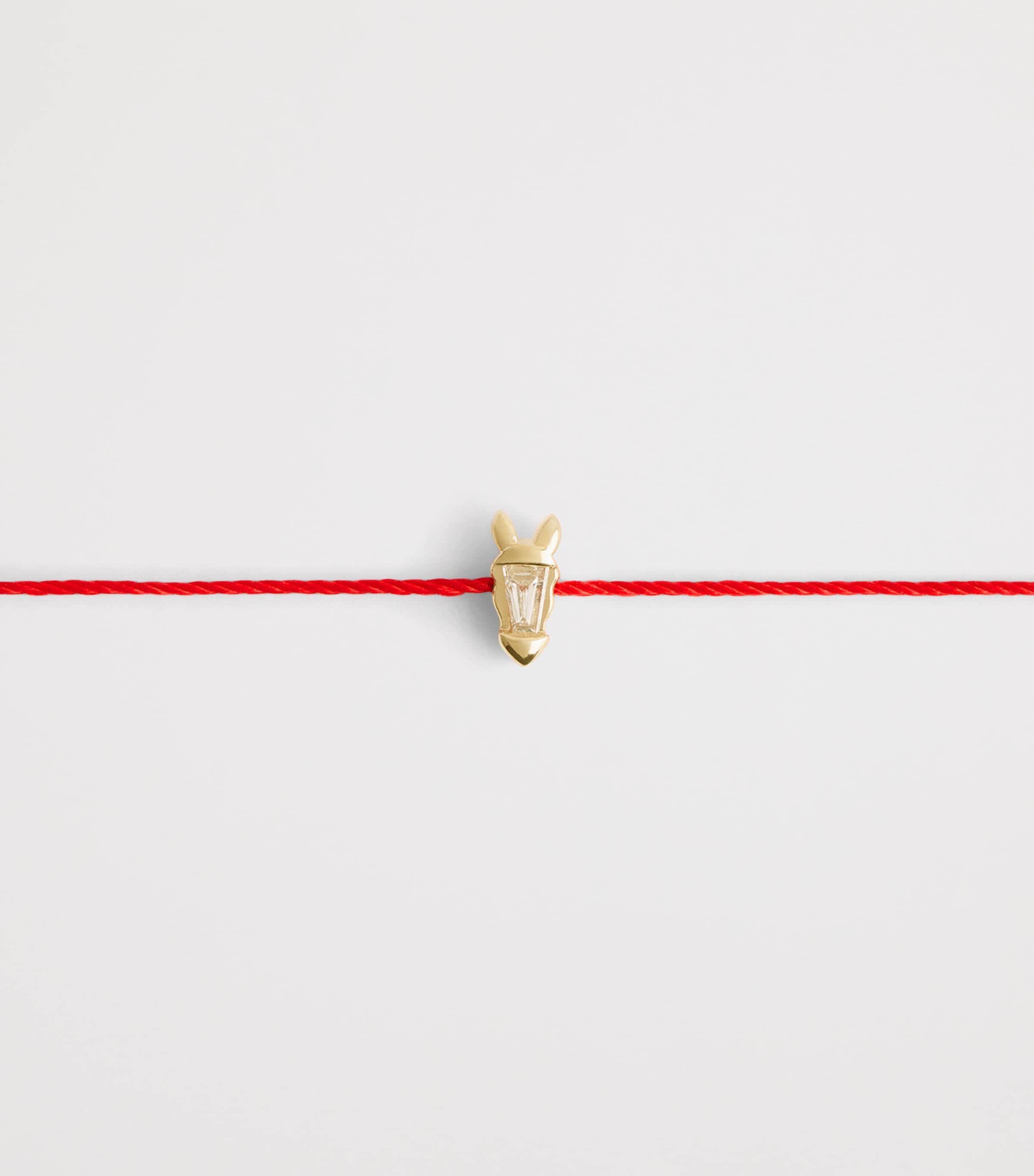 Redline Yellow Gold and Diamond Chinese New Year Bracelet Yellow Gold Image 3