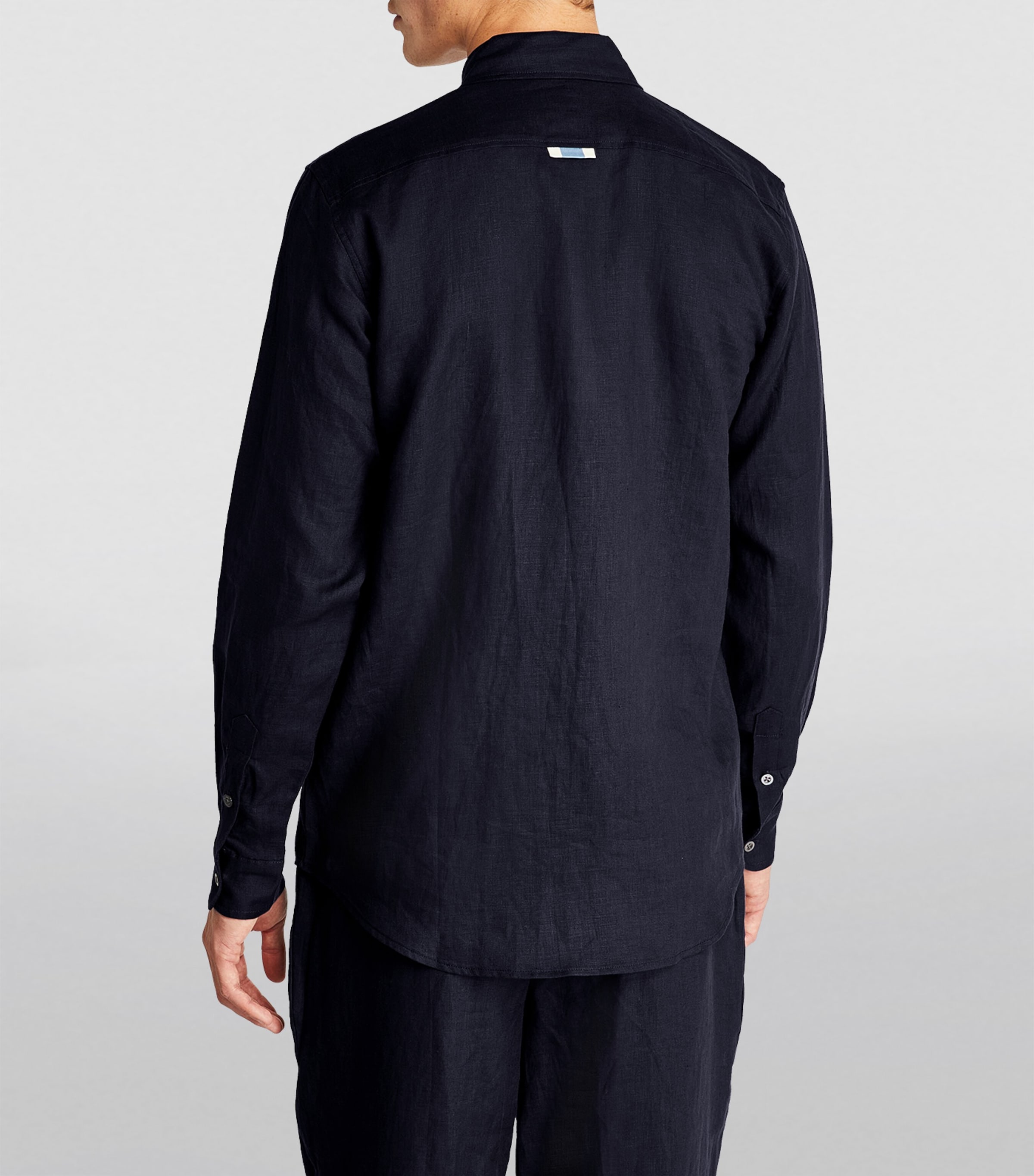 Linen Shirt NAVY- 12 Image 4