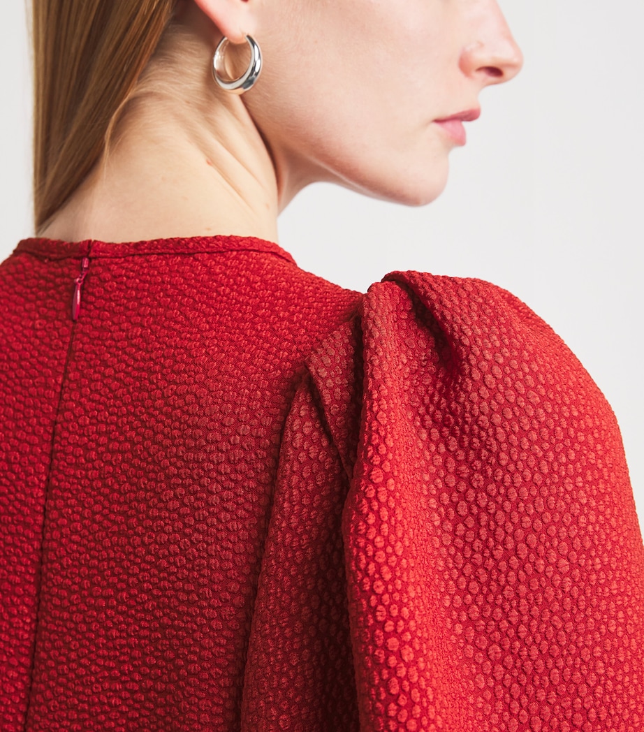 Blouson-Sleeve Warrior Blouse CARMINE Image 6