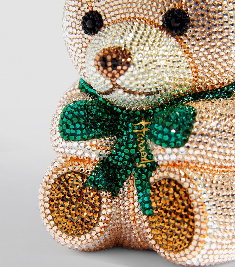 Embellished Harrods Bear Clutch Bag CHAMPAGNE PROSECCO Image 8