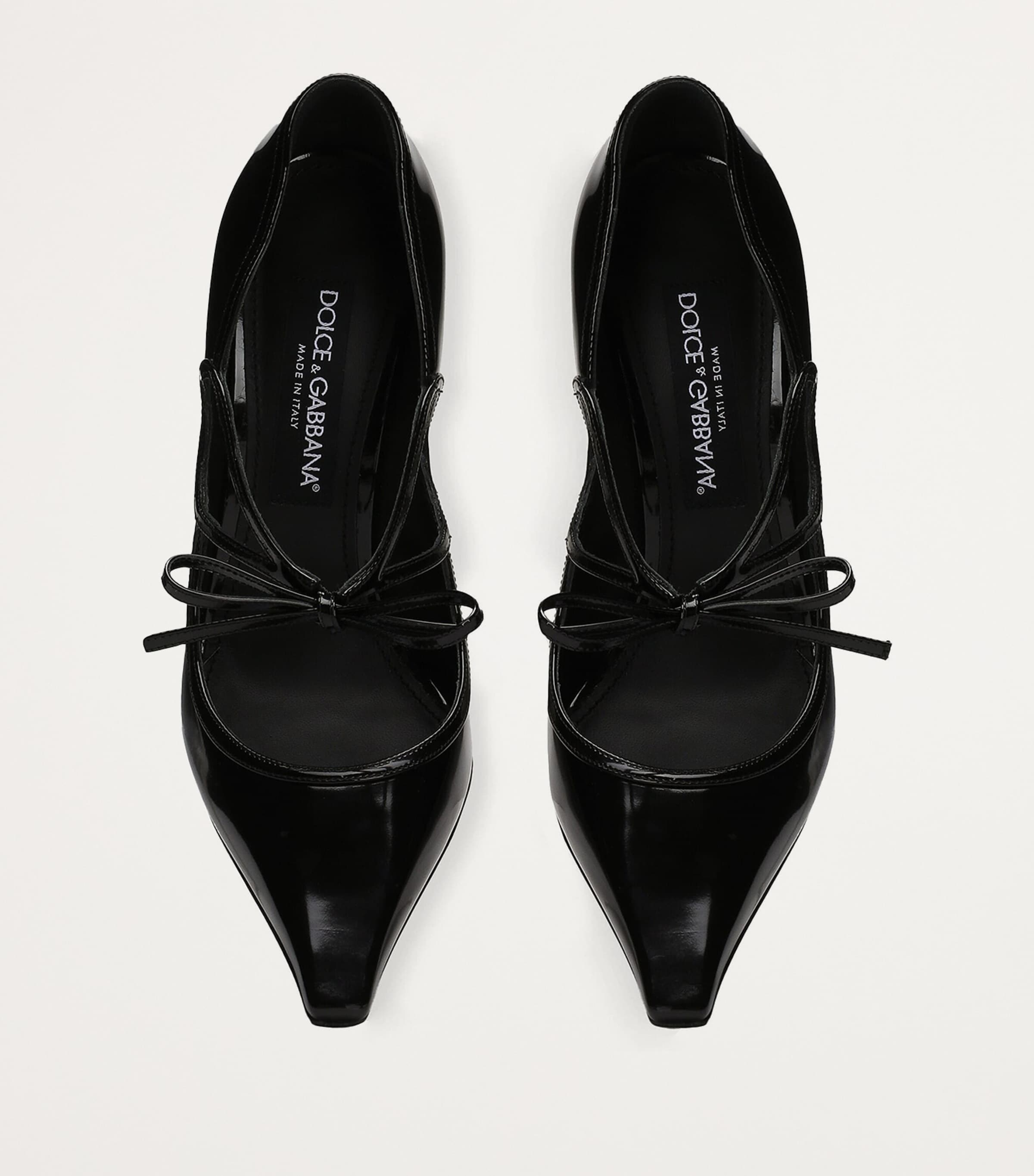 【関税込み】dolce & gabbana 'Mun' pumps DOLCE&GABBANA Mun bow-embellished patent-leather pumps | NET
