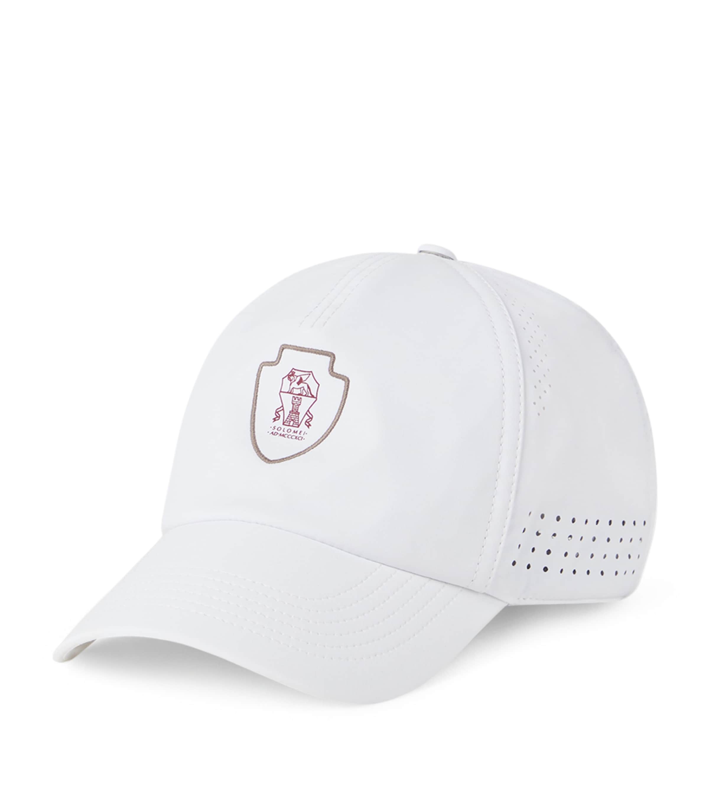 Brunello Cucinelli Stretch-nylon Logo Baseball Cap In White