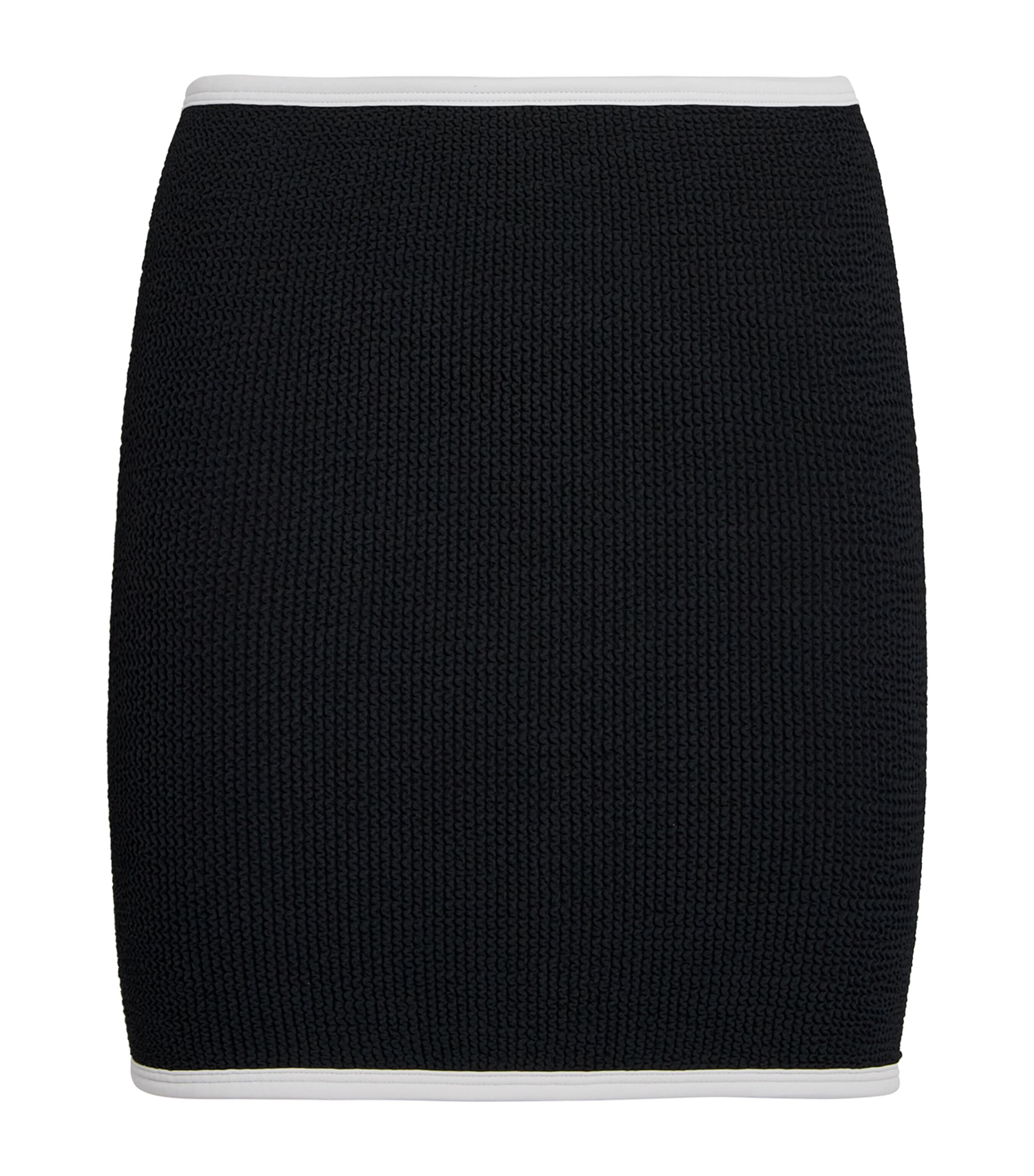 Hunza G Crinkled Swim Skirt In Black