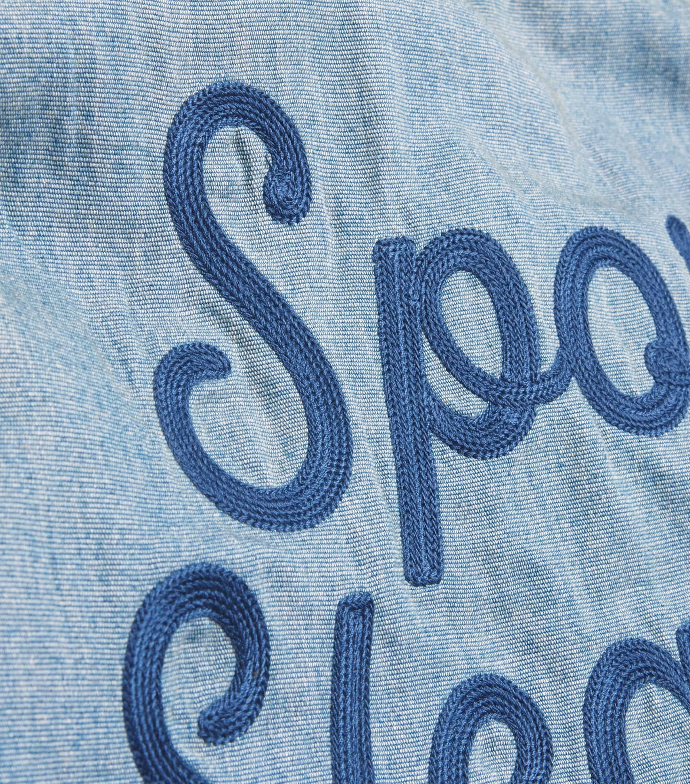 GALLERY DEPT. Mens Denim Distressed Bartz Shirt Indigo Image 5