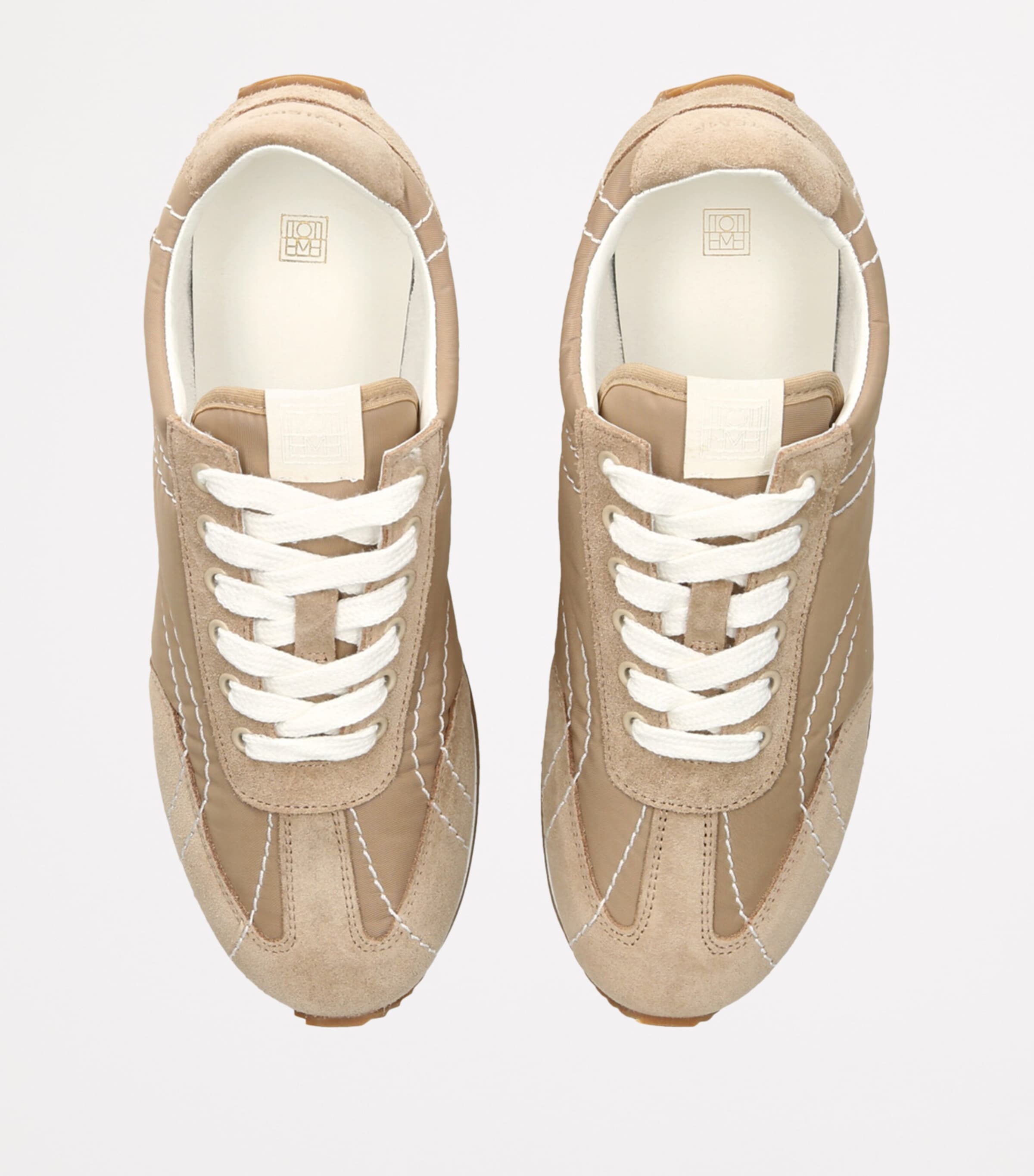 【関税込み】TOTEME ベージュ Sport スニーカー Totême Sport Sneakers | Harrods US