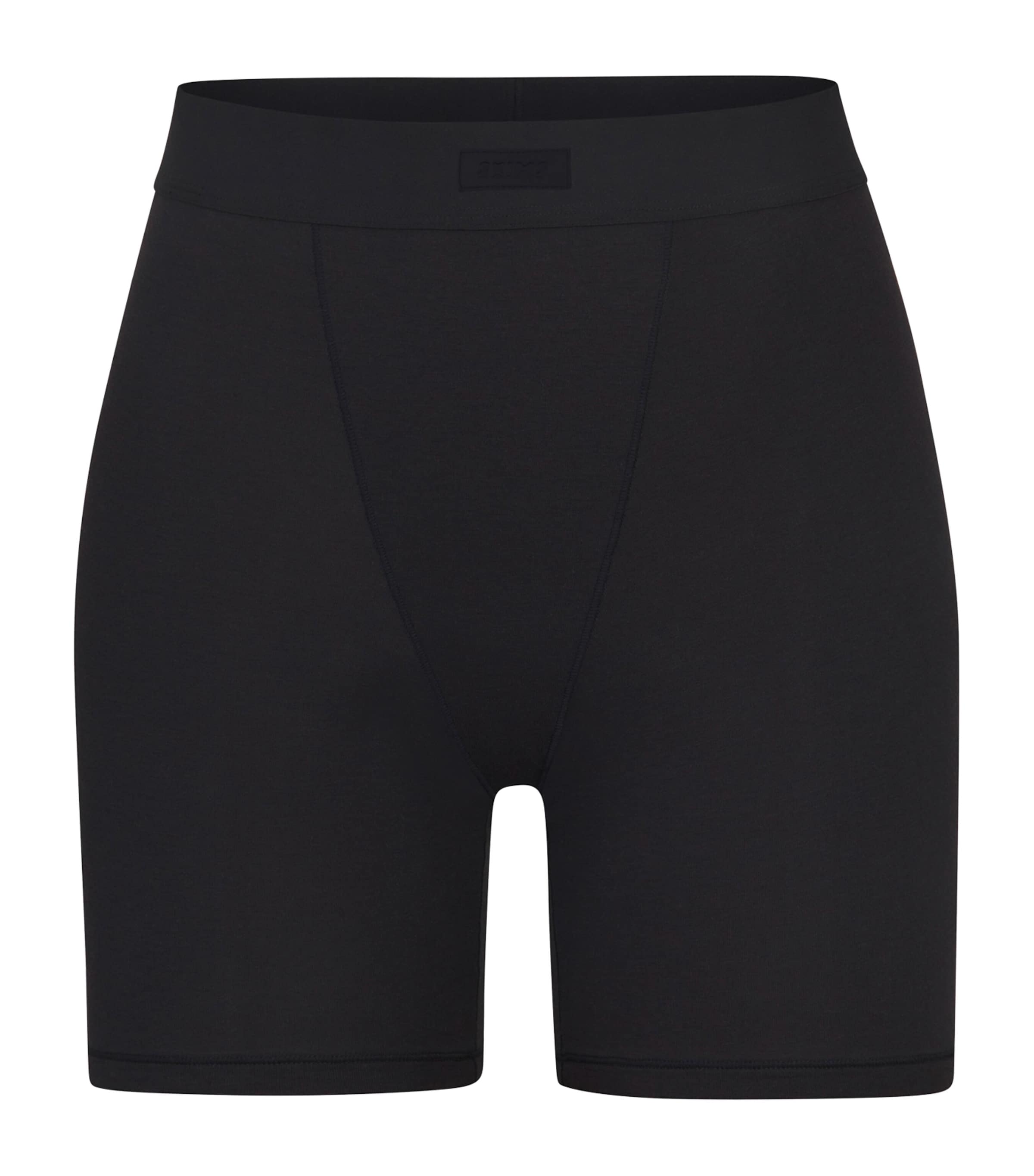 Skims Womens  Sculpt Fitted Stretch-woven Shorts In Black