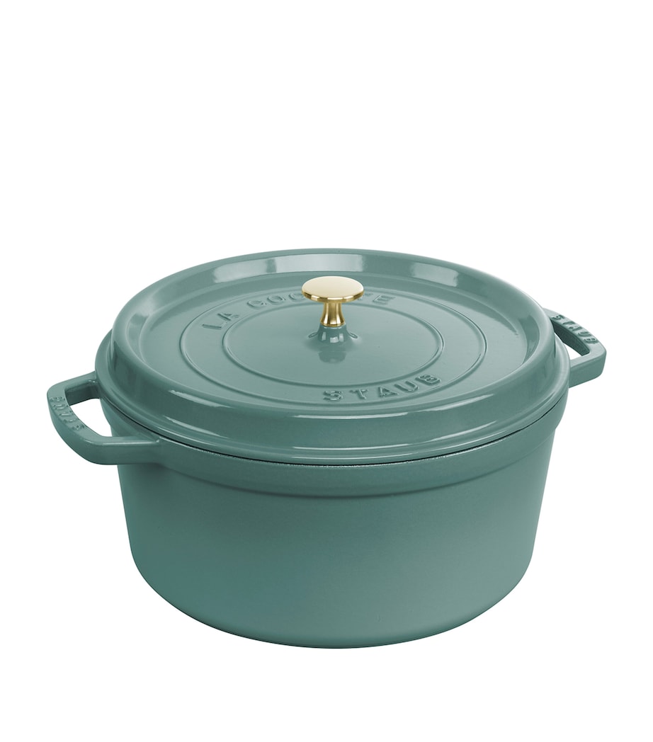 Staub Round Cocotte (28cm) Eucalyptus Image 1