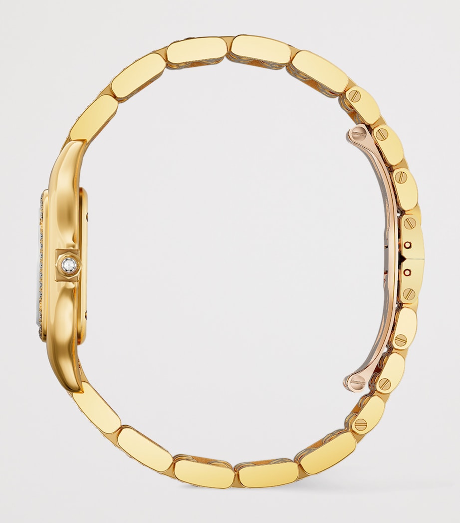 Yellow Gold and Diamond Panthère de Cartier Watch 26.7mm SILVER Image 4