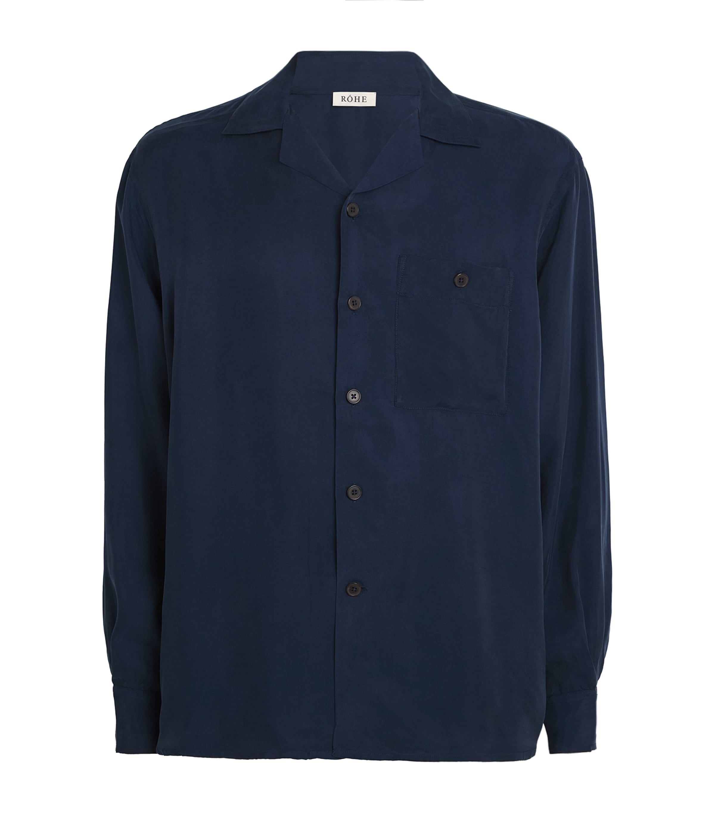 Róhe Mens Long-Sleeve Shirt Indigo Image 1