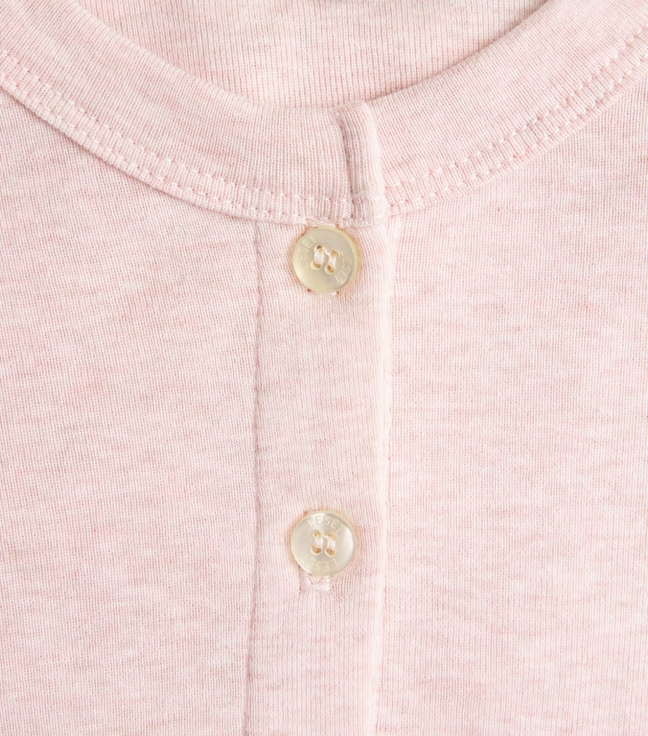 LESET Womens Cotton Cropped Nando Cardigan Petal Melange Image 6
