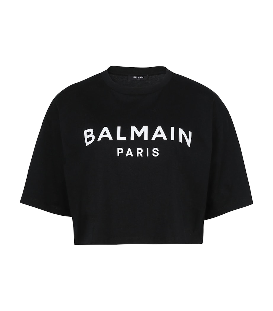 Cropped Logo T-Shirt EAB NOIR/BLANC Image 1