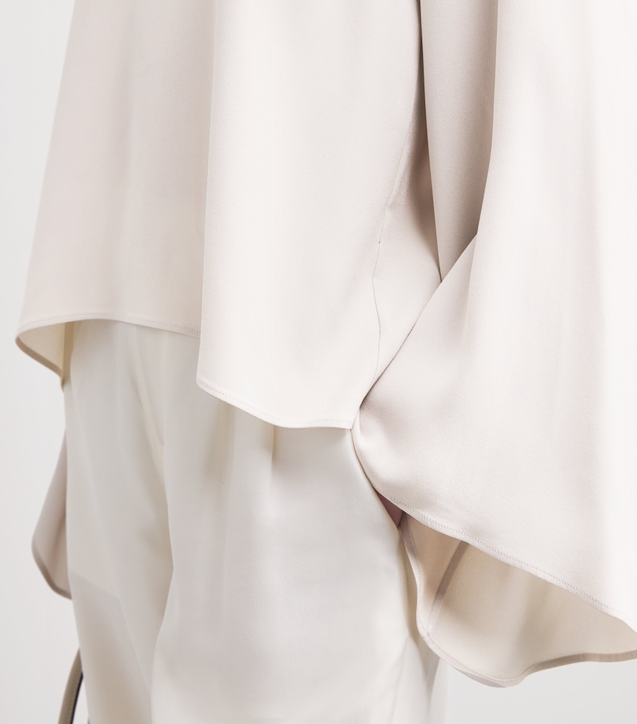 Draped-Sleeve Blouse N23 Image 6