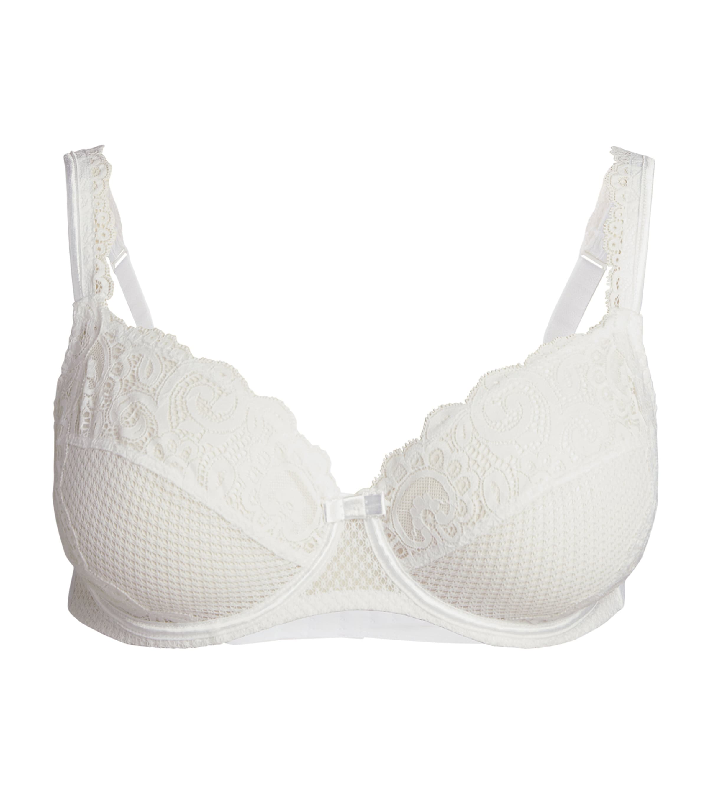 Maison Lejaby Lace Underwired Bra In White