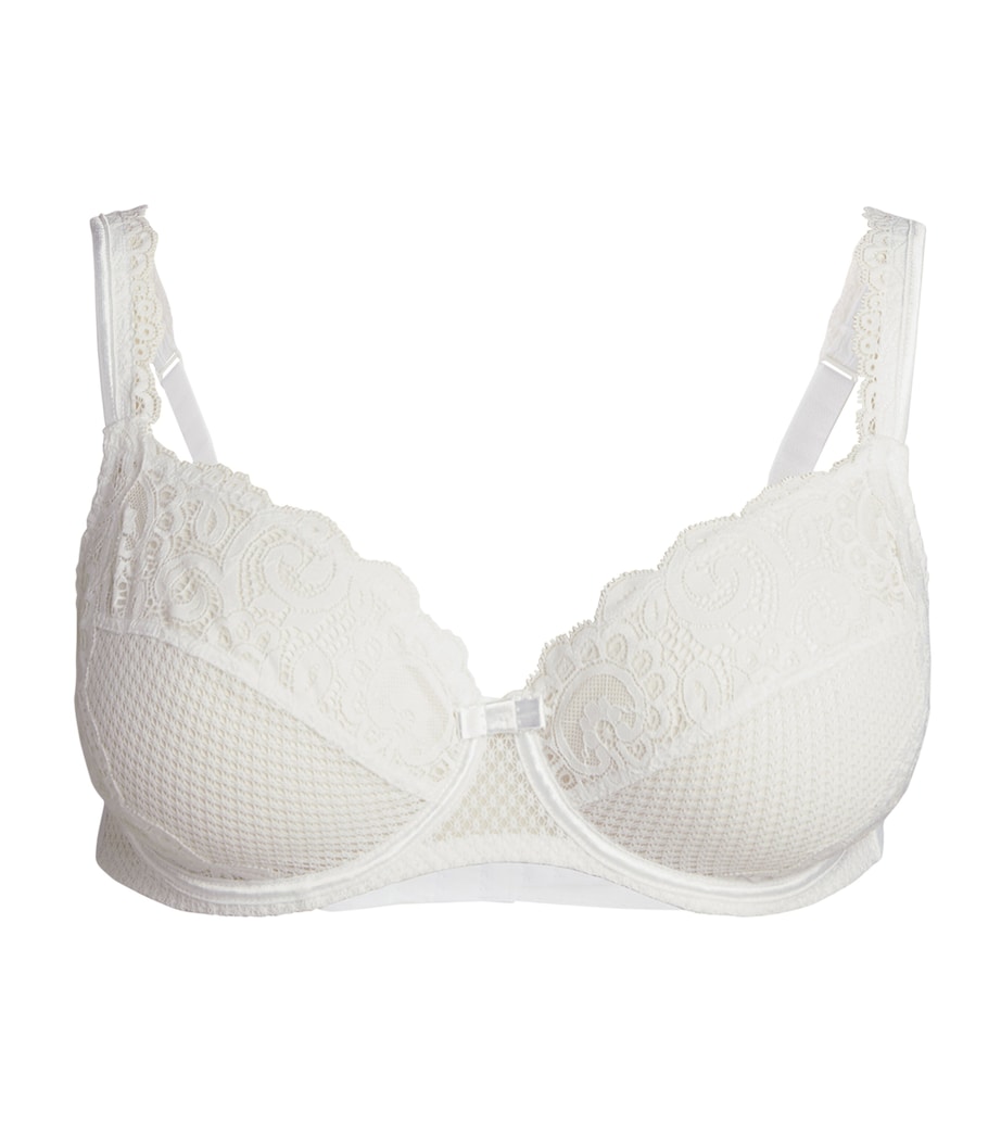 Lace Underwired Bra 03 WHITE Image 1