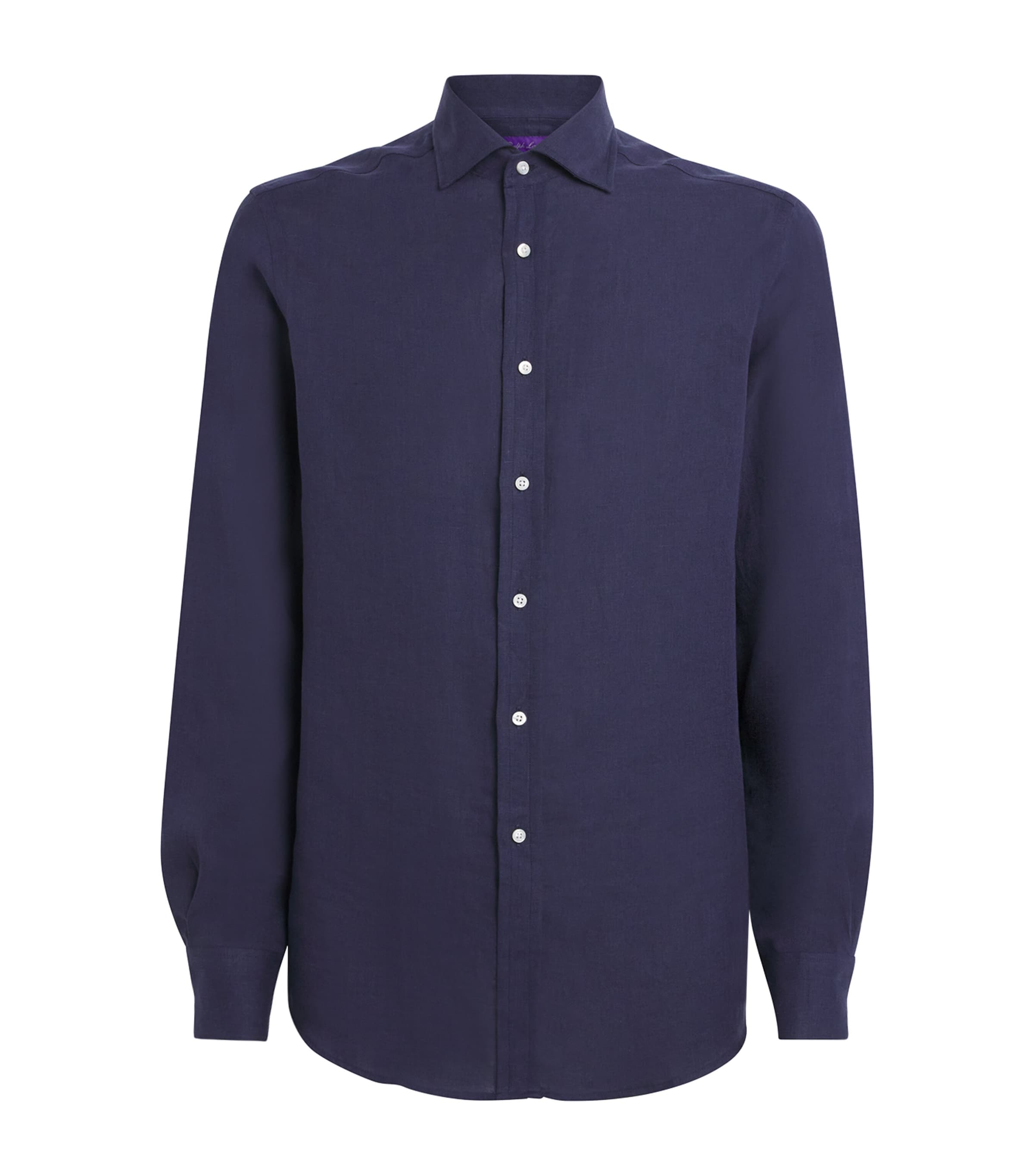 Ralph Lauren Linen Shirt In Blue