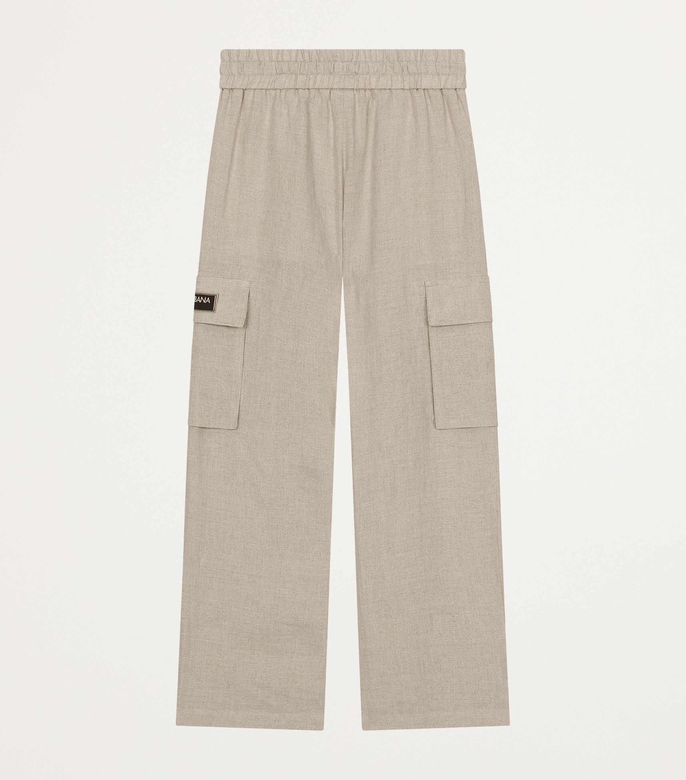 Linen Logo-Patch Trousers (8-12+ Years) M0249-CO Image 2