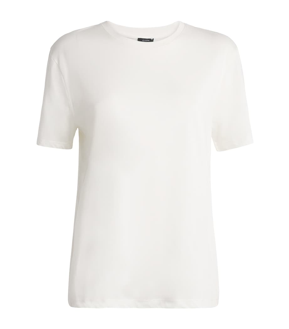 Cotton-Silk T-Shirt OFF WHITE Image 1