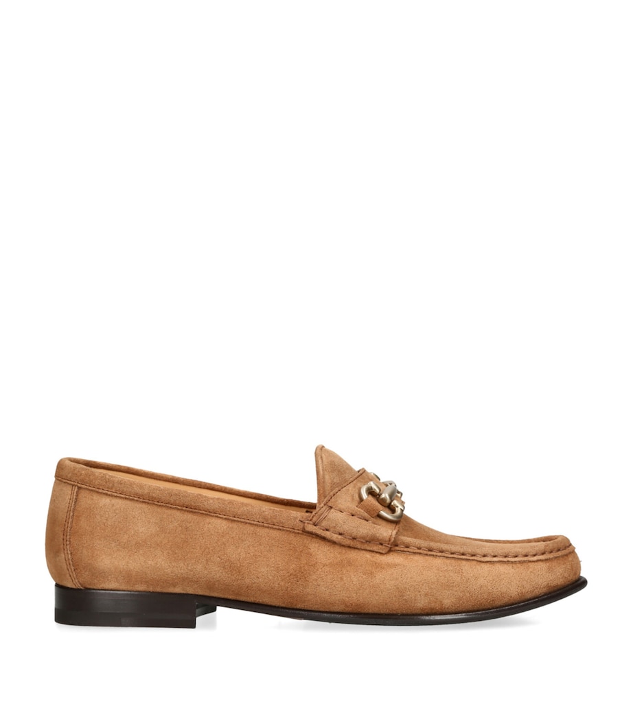 Brunello Cucinelli Suede Buckle Loafers Tan Image 1