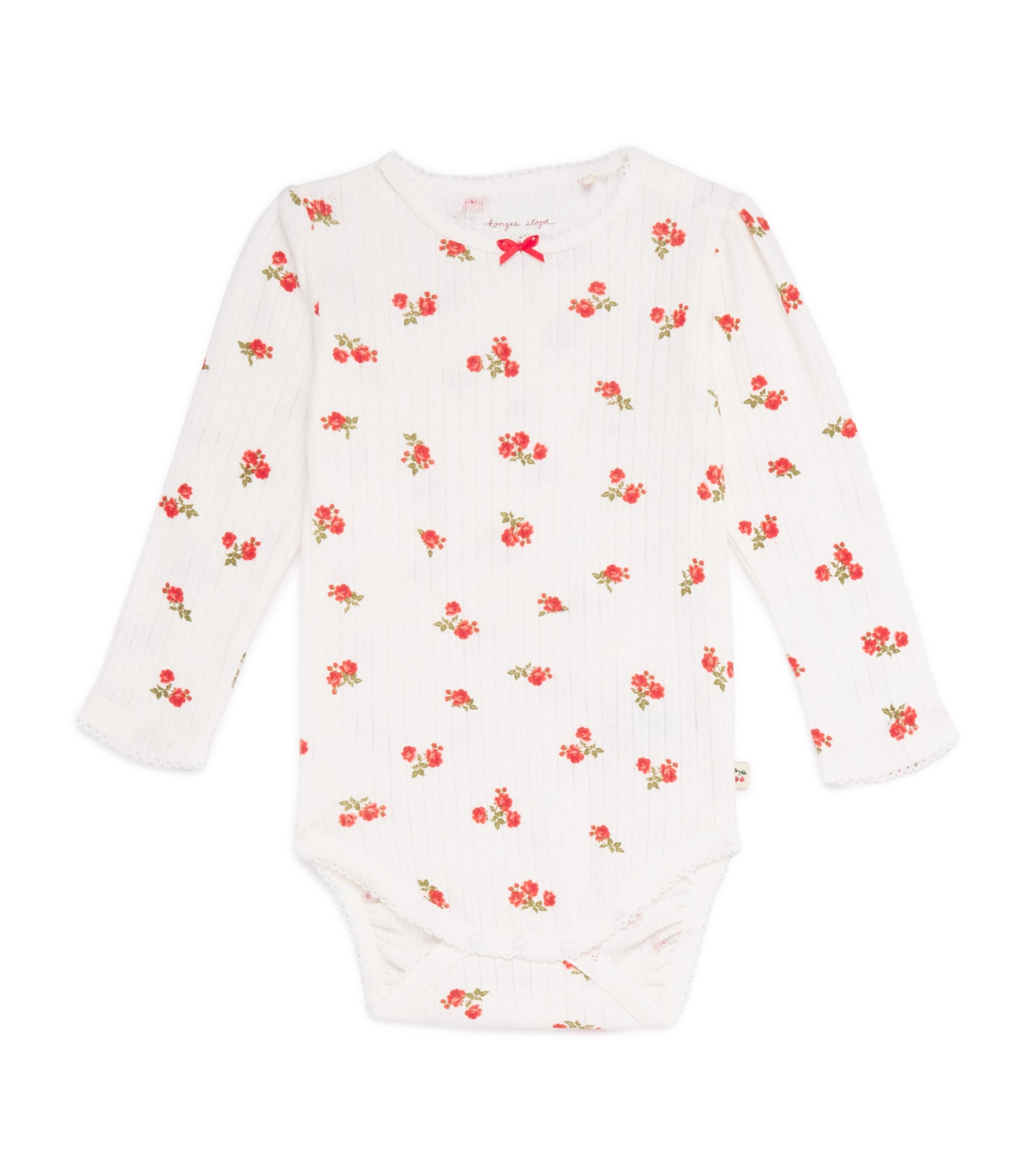 Shop Konges Slojd Cotton Minnie Bodysuit In White